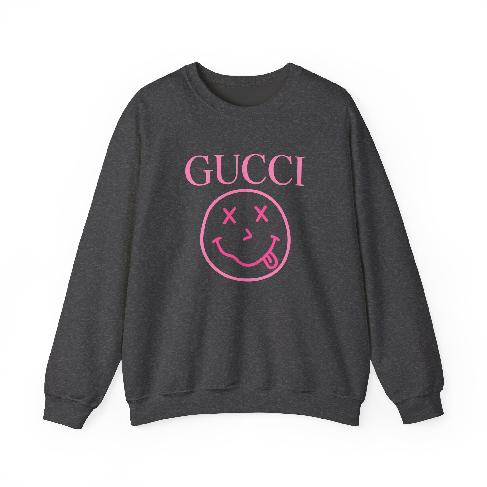 Gucci Pink Smiley Crewneck Sweatshirt