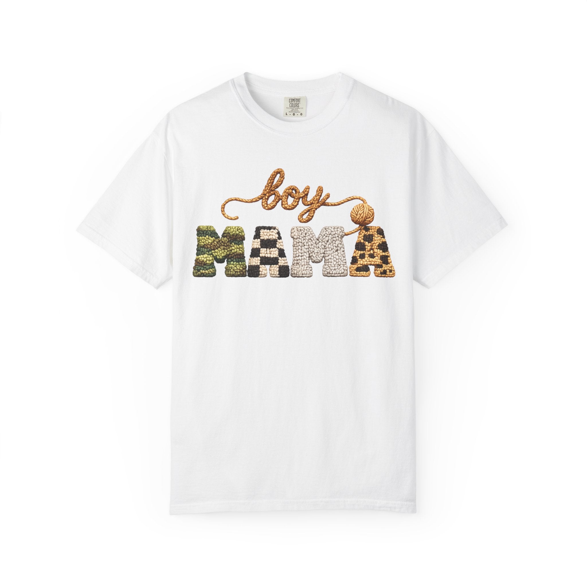 Boy Mama Graphic T-Shirt — Leopard & Camo Mom Tee