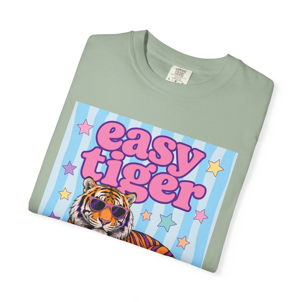Easy Tiger Graphic T-Shirt — Retro Pastel Tiger Tee
