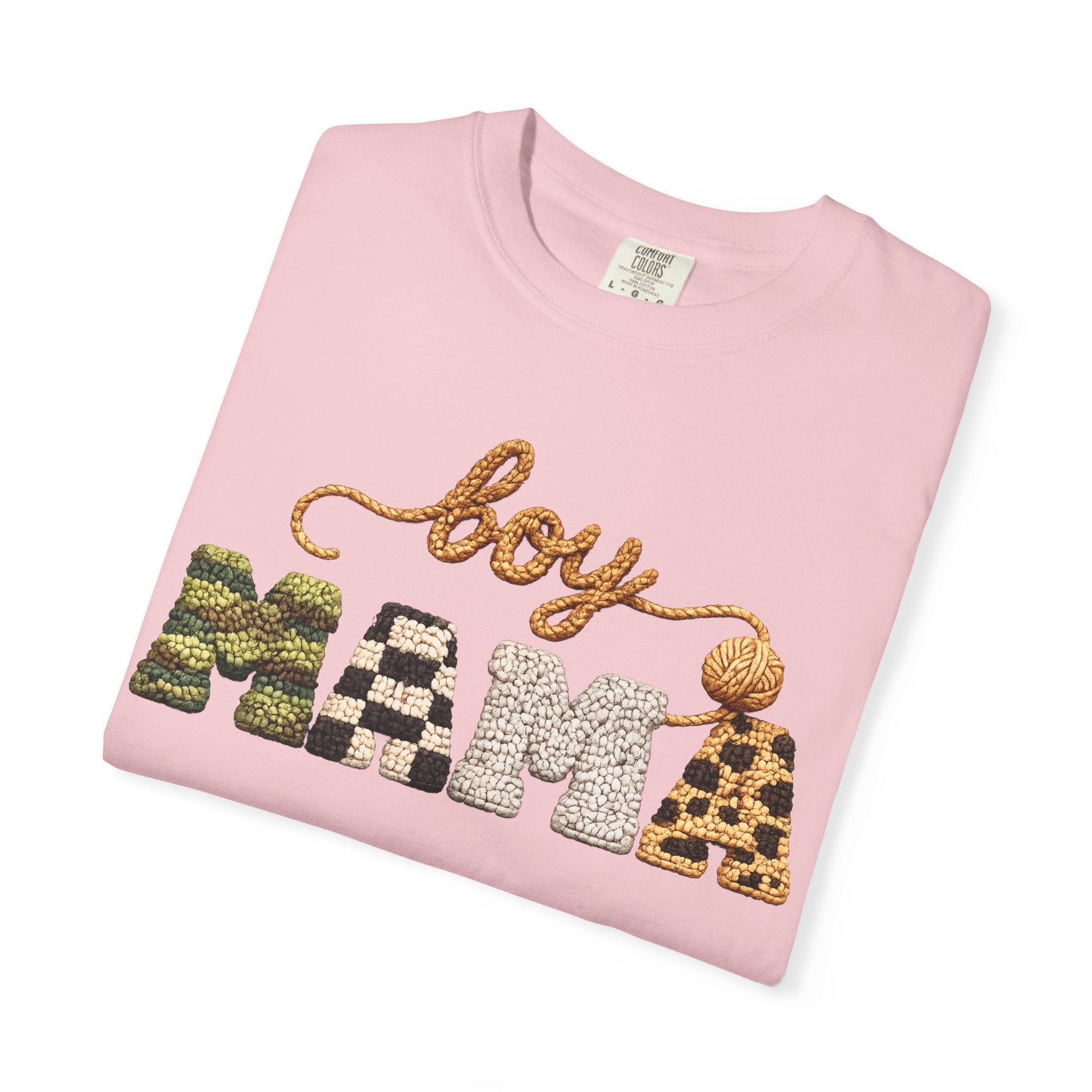 Boy Mama Graphic T-Shirt — Leopard & Camo Mom Tee