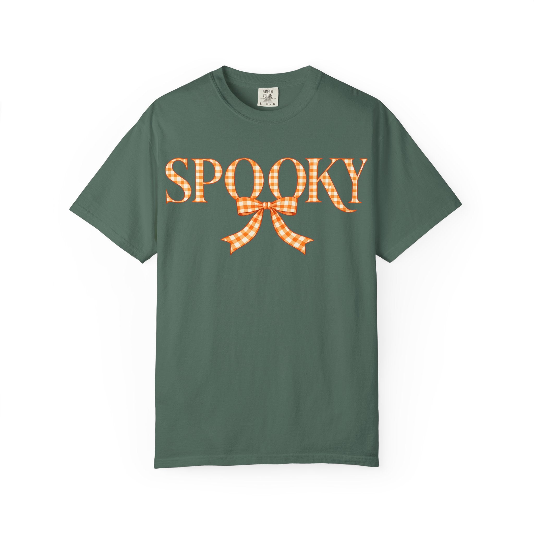 Spooky Gingham Bow T-Shirt — Halloween Graphic Tee