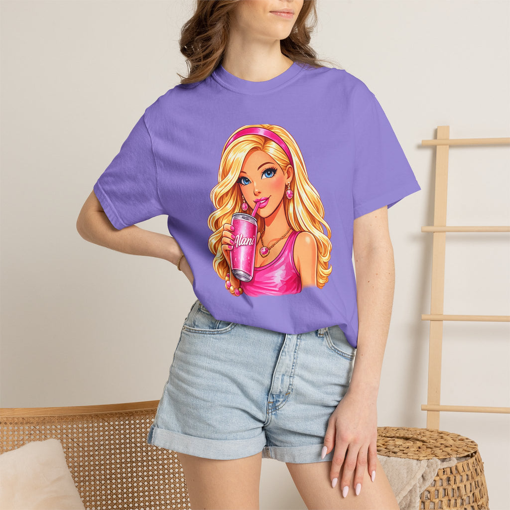 Barbie Vibes T-Shirt — Pink Cup Girl Graphic Tee
