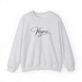 Veyra Script Crewneck Sweatshirt — Elegant Handwritten Logo Pullover