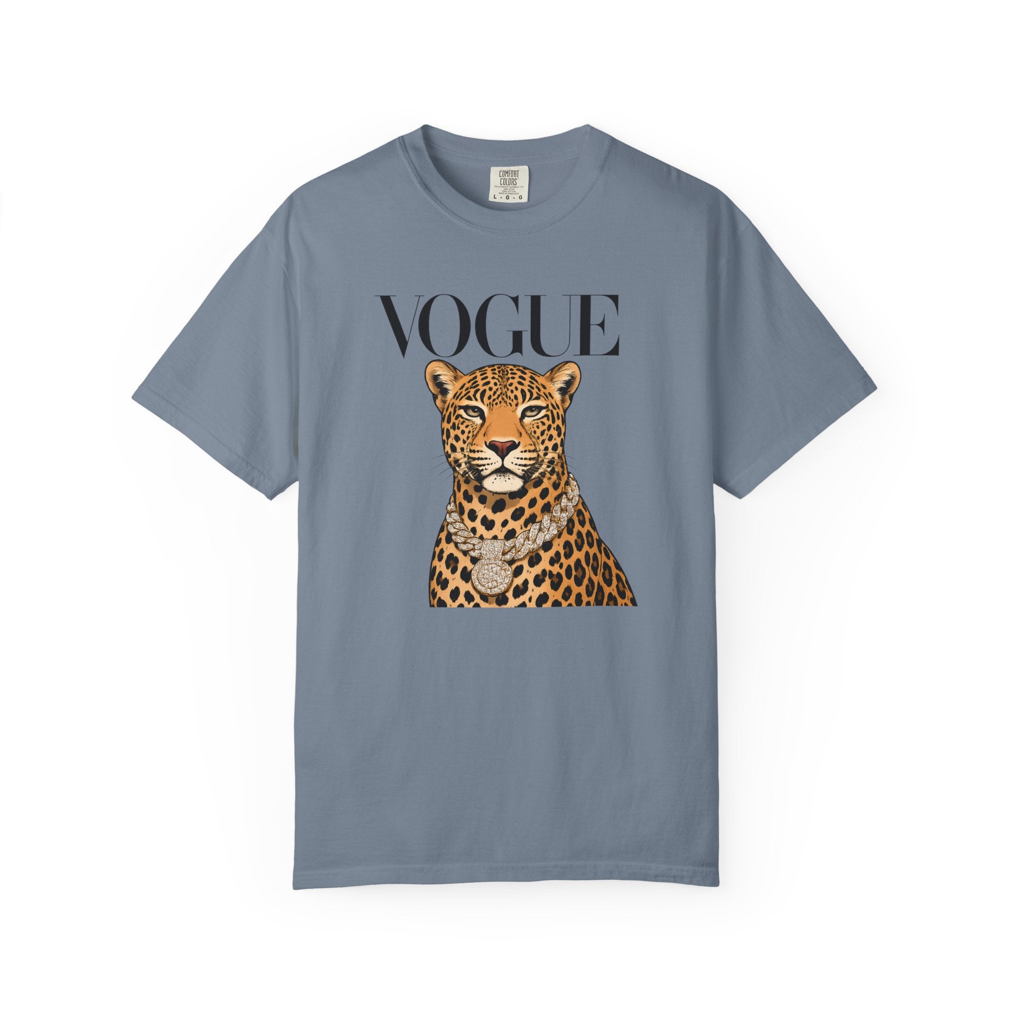 Vogue Leopard Graphic T-Shirt