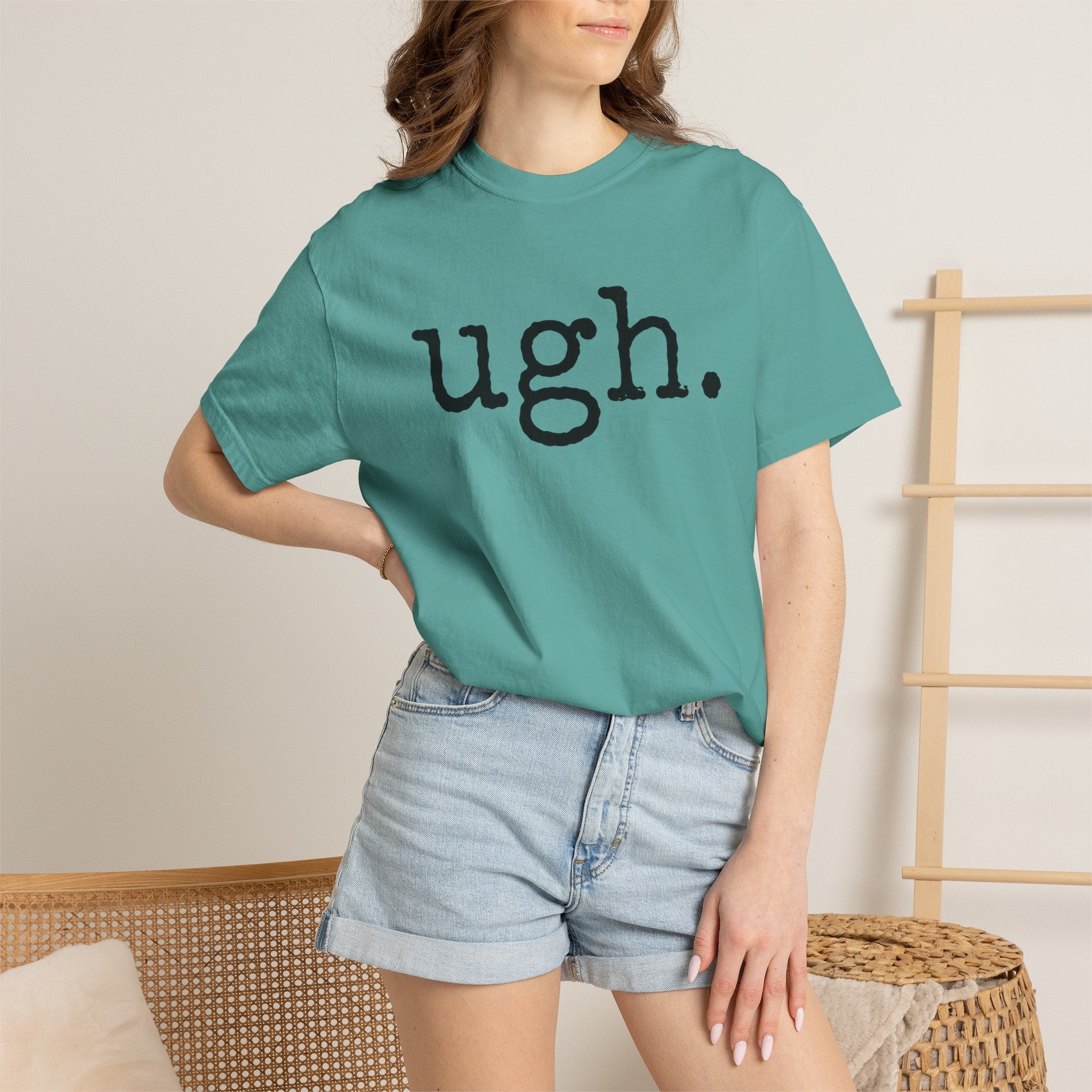 Ugh. Graphic T-Shirt — Funny Minimalist Slogan Tee