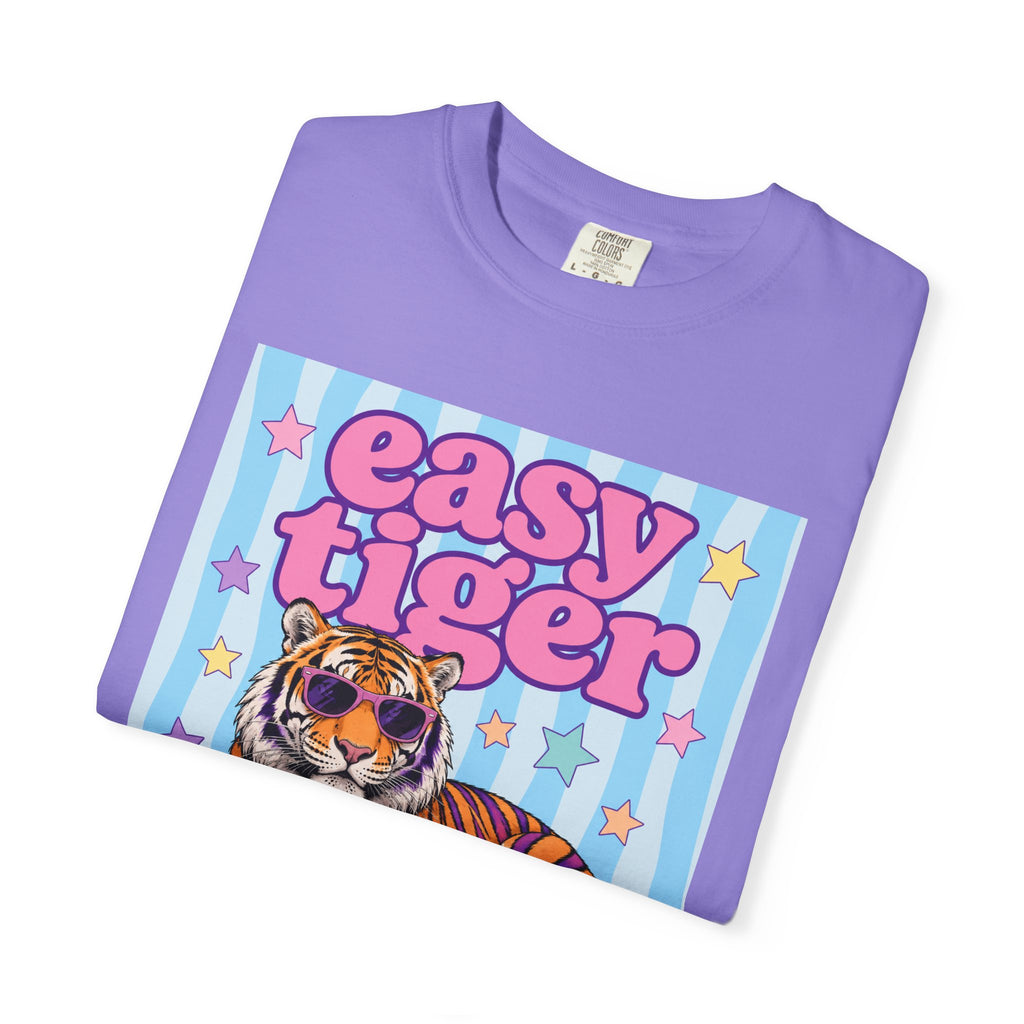 Easy Tiger Graphic T-Shirt — Retro Pastel Tiger Tee