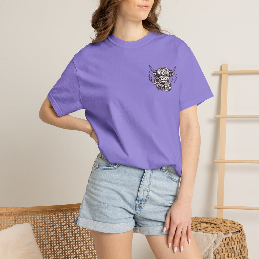 Not Today Heifer T-Shirt — Cute Highland Cow Graphic Tee