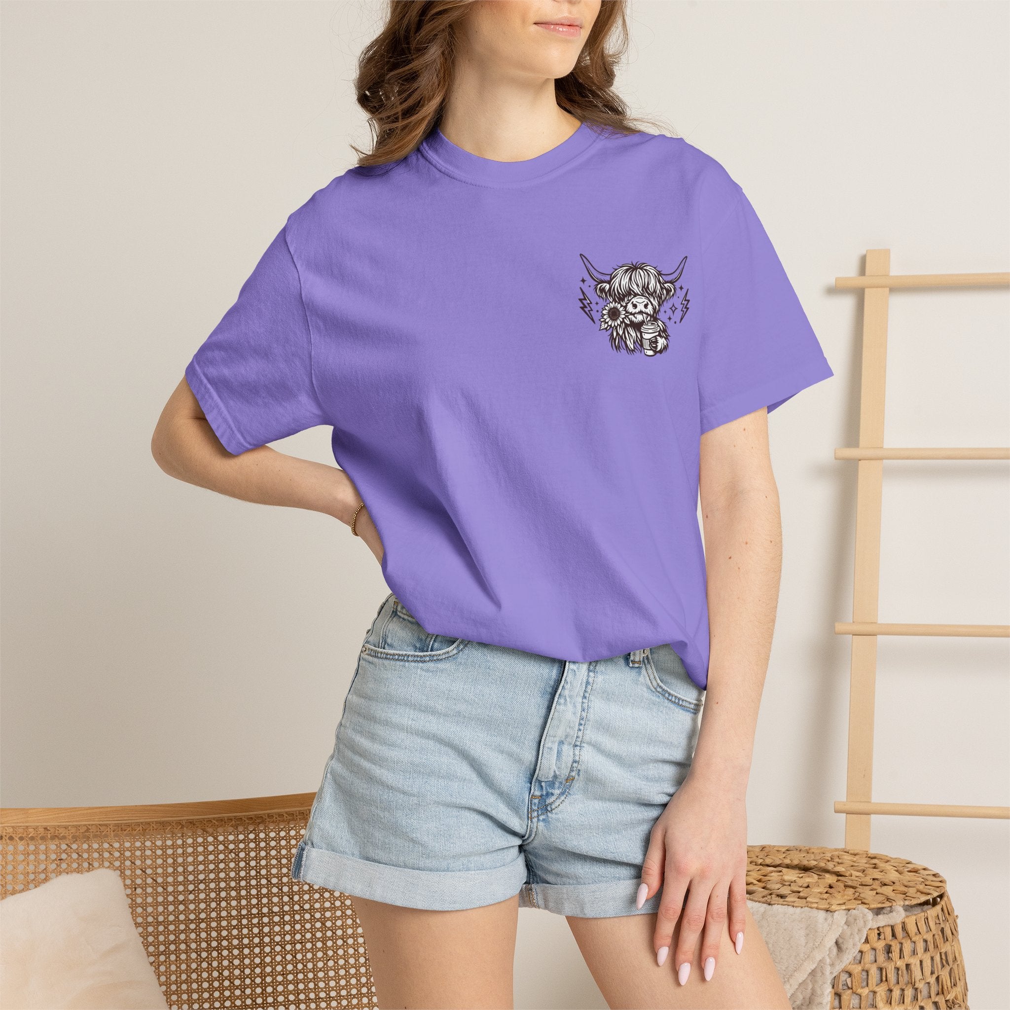 Not Today Heifer T-Shirt — Cute Highland Cow Graphic Tee