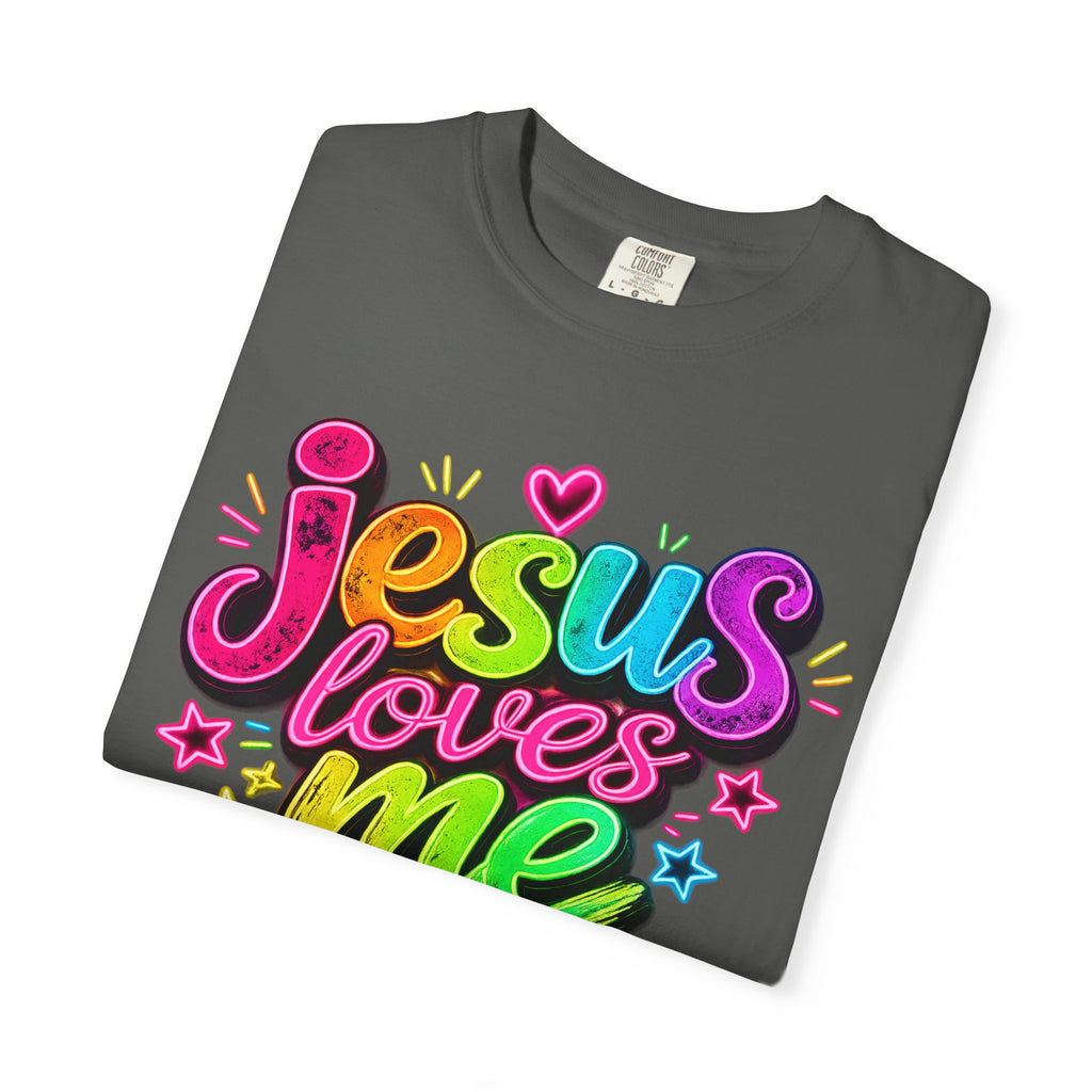 Jesus Loves Me Graphic T-Shirt — Colorful Faith Tee