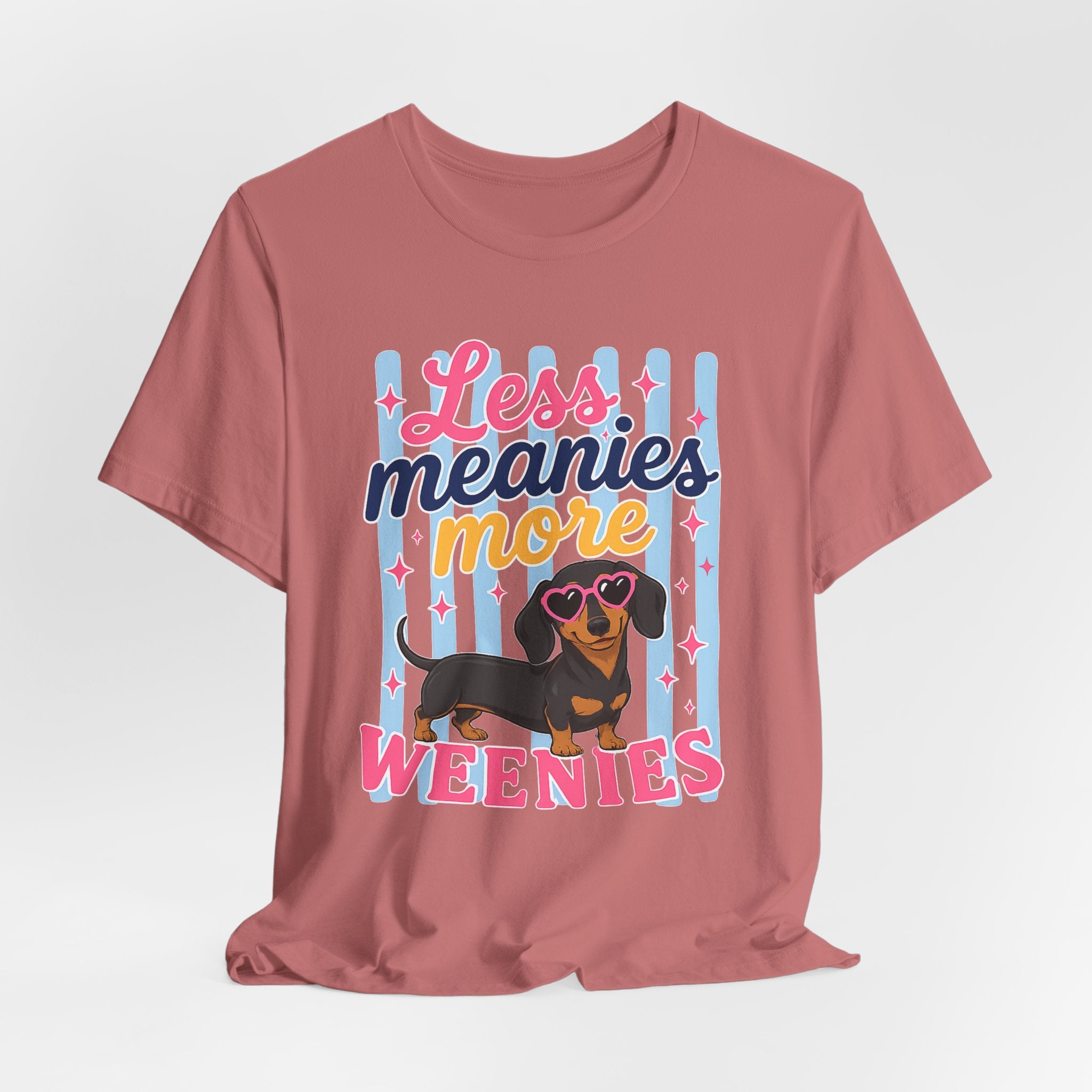 Less Meanies More Weenies Dachshund T-Shirt