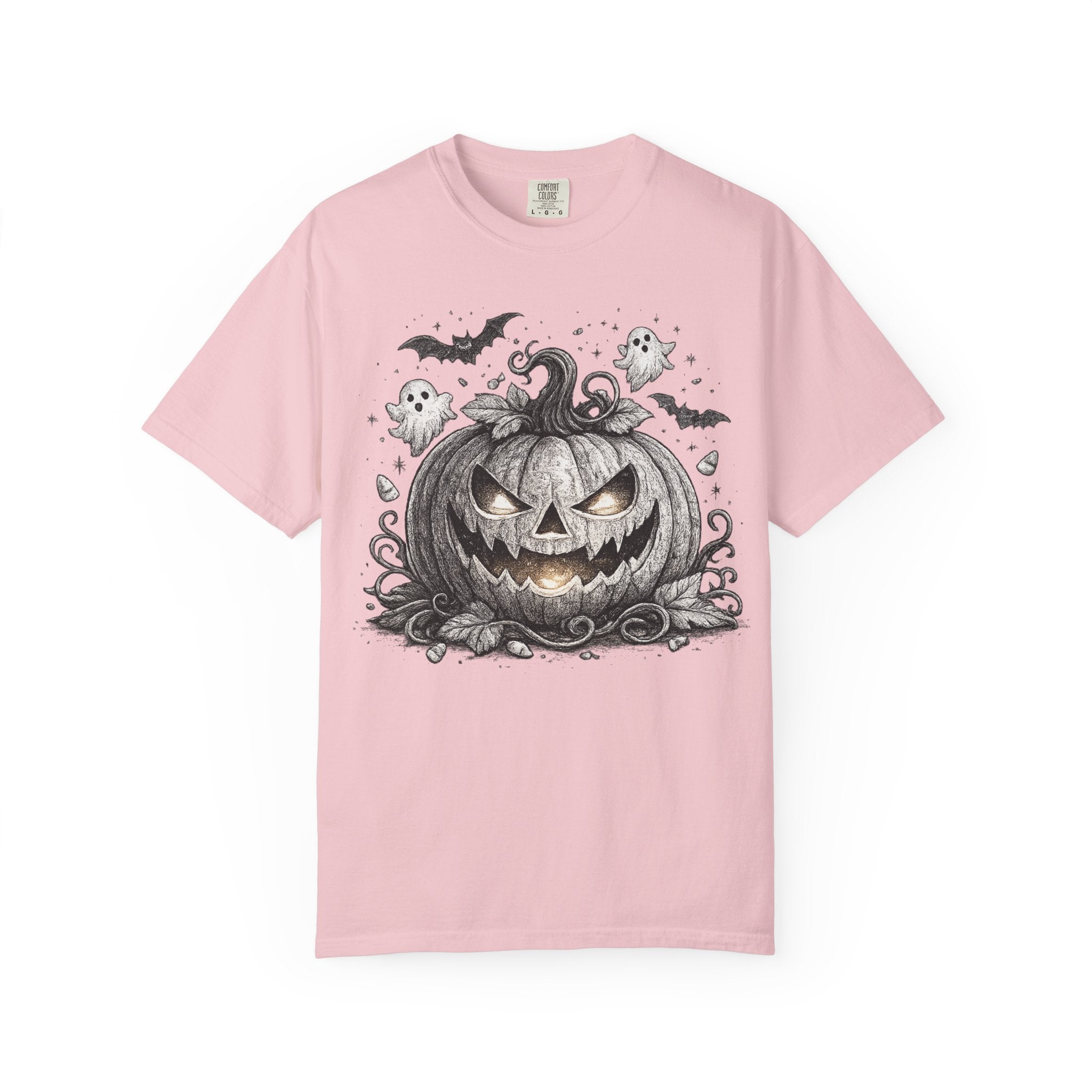 Halloween Pumpkin T-Shirt — Spooky Jack-O'-Lantern Design