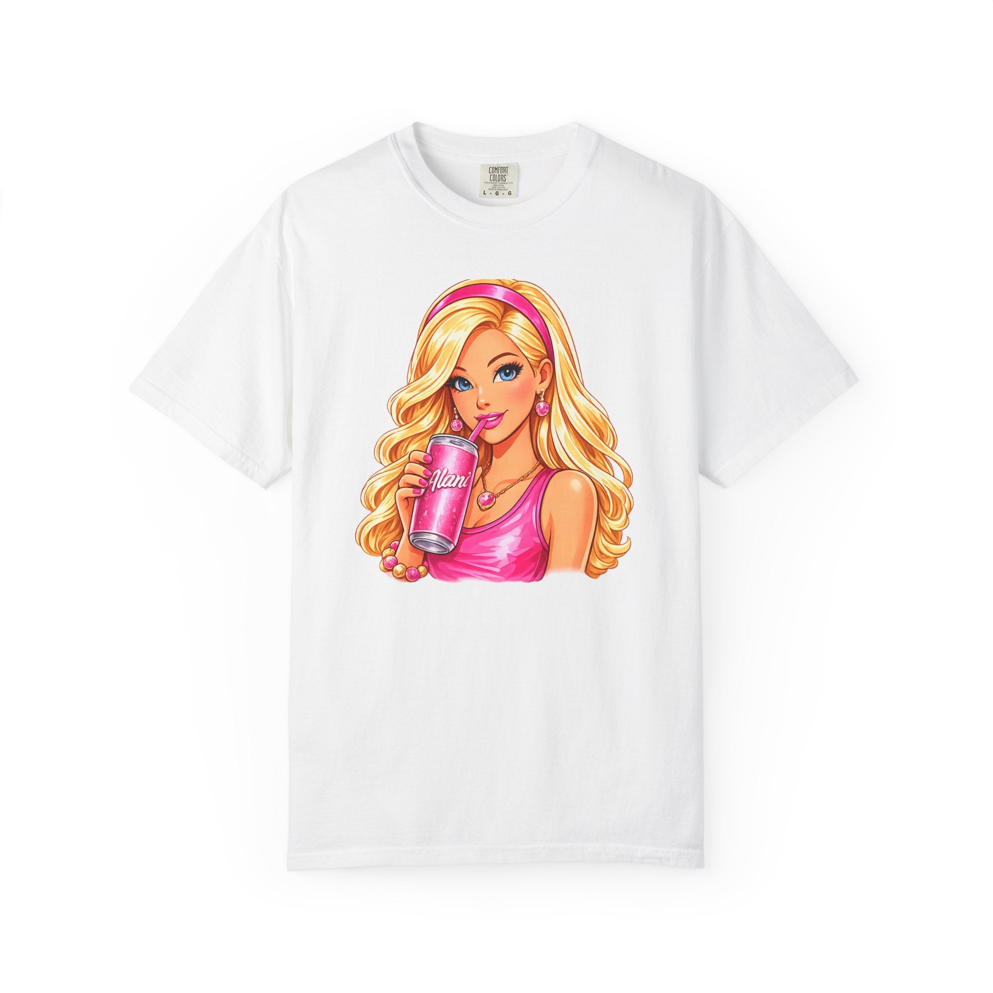 Barbie Vibes T-Shirt — Pink Cup Girl Graphic Tee