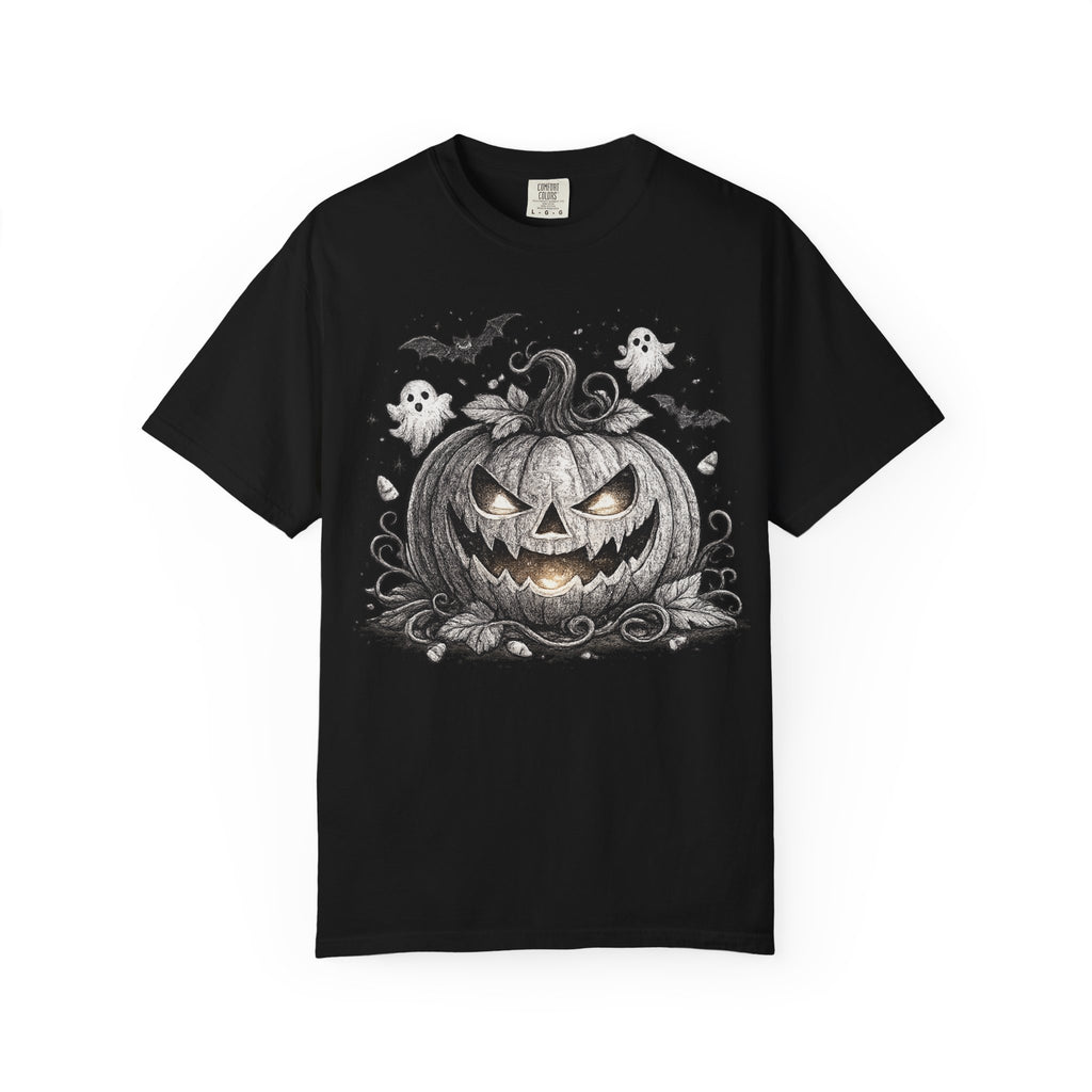 Halloween Pumpkin T-Shirt — Spooky Jack-O'-Lantern Design