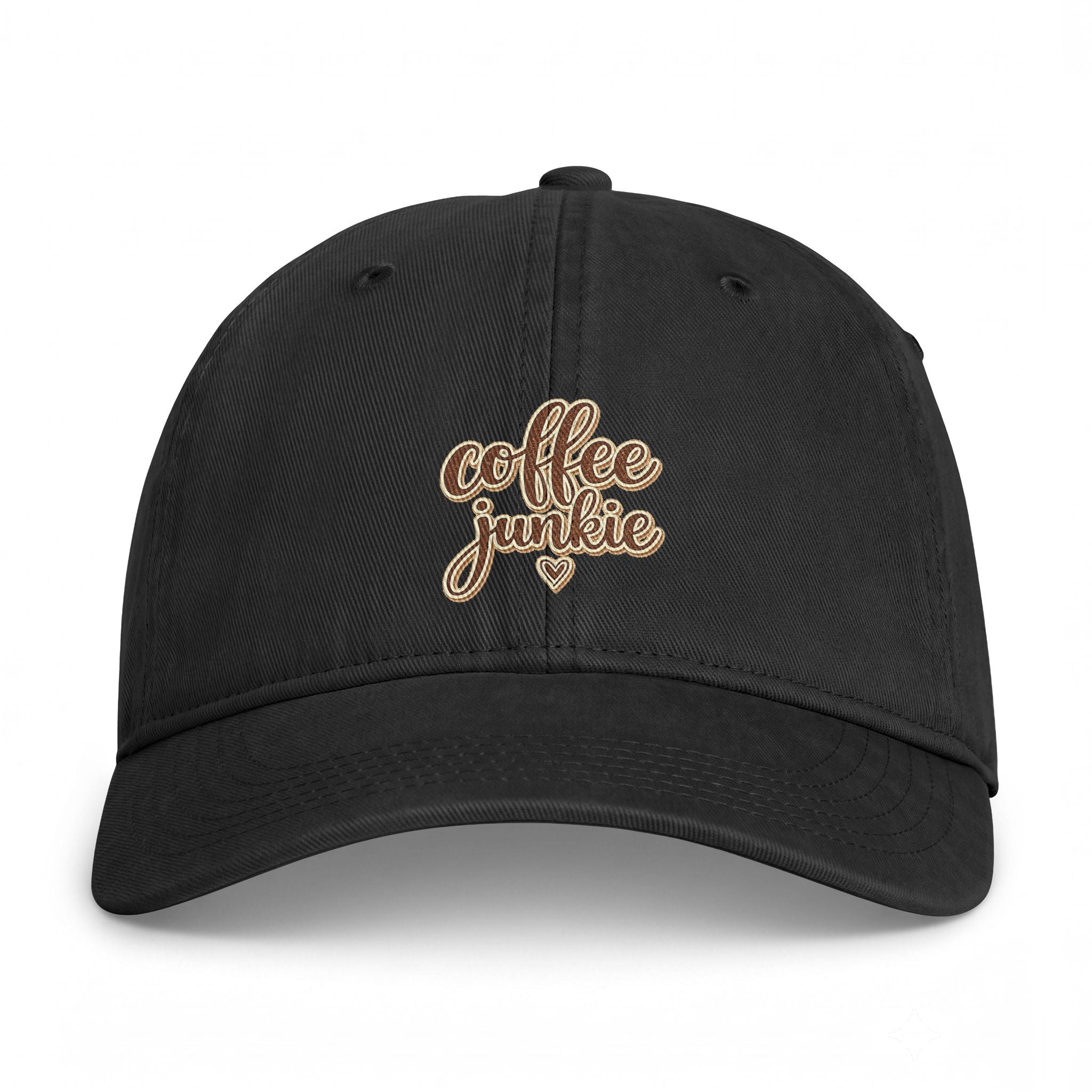 Coffee Junkie Washed Cap — Coastal Vintage Baseball Hat