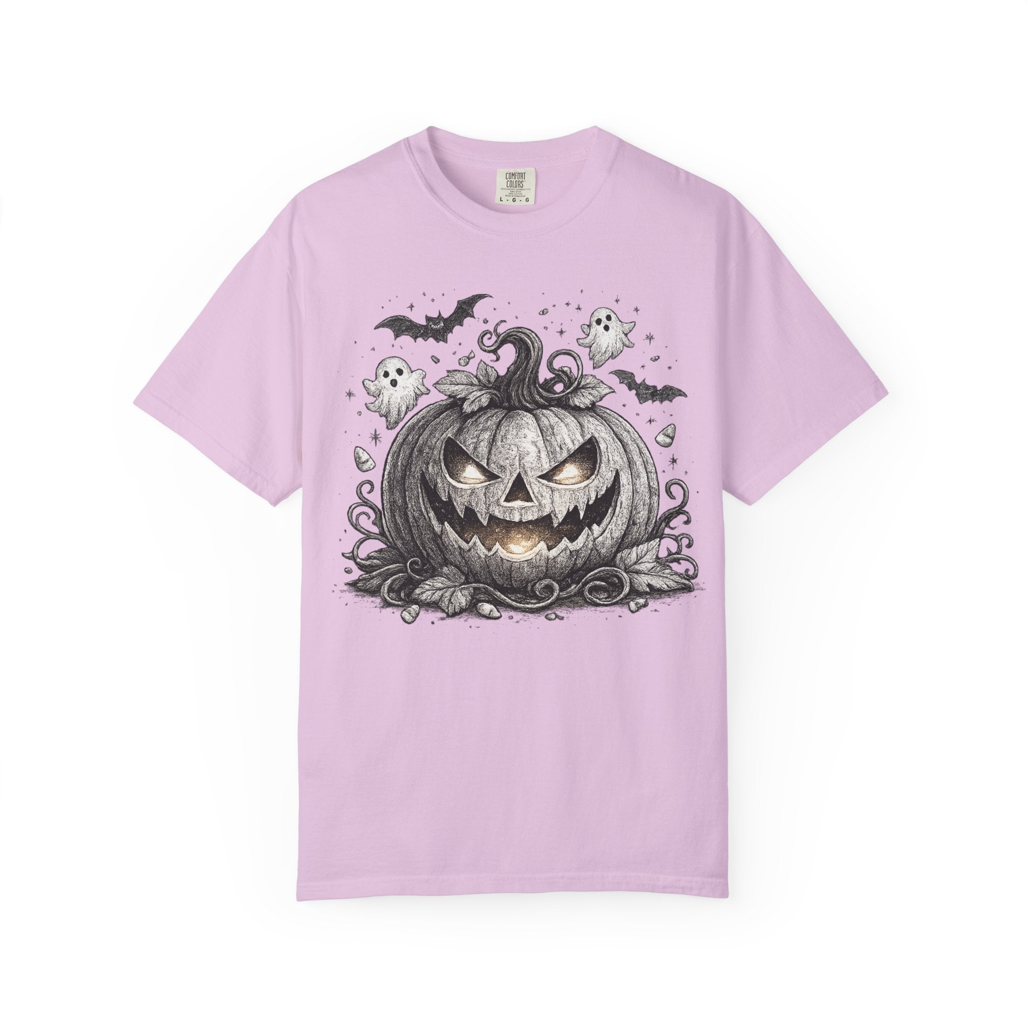 Halloween Pumpkin T-Shirt — Spooky Jack-O'-Lantern Design