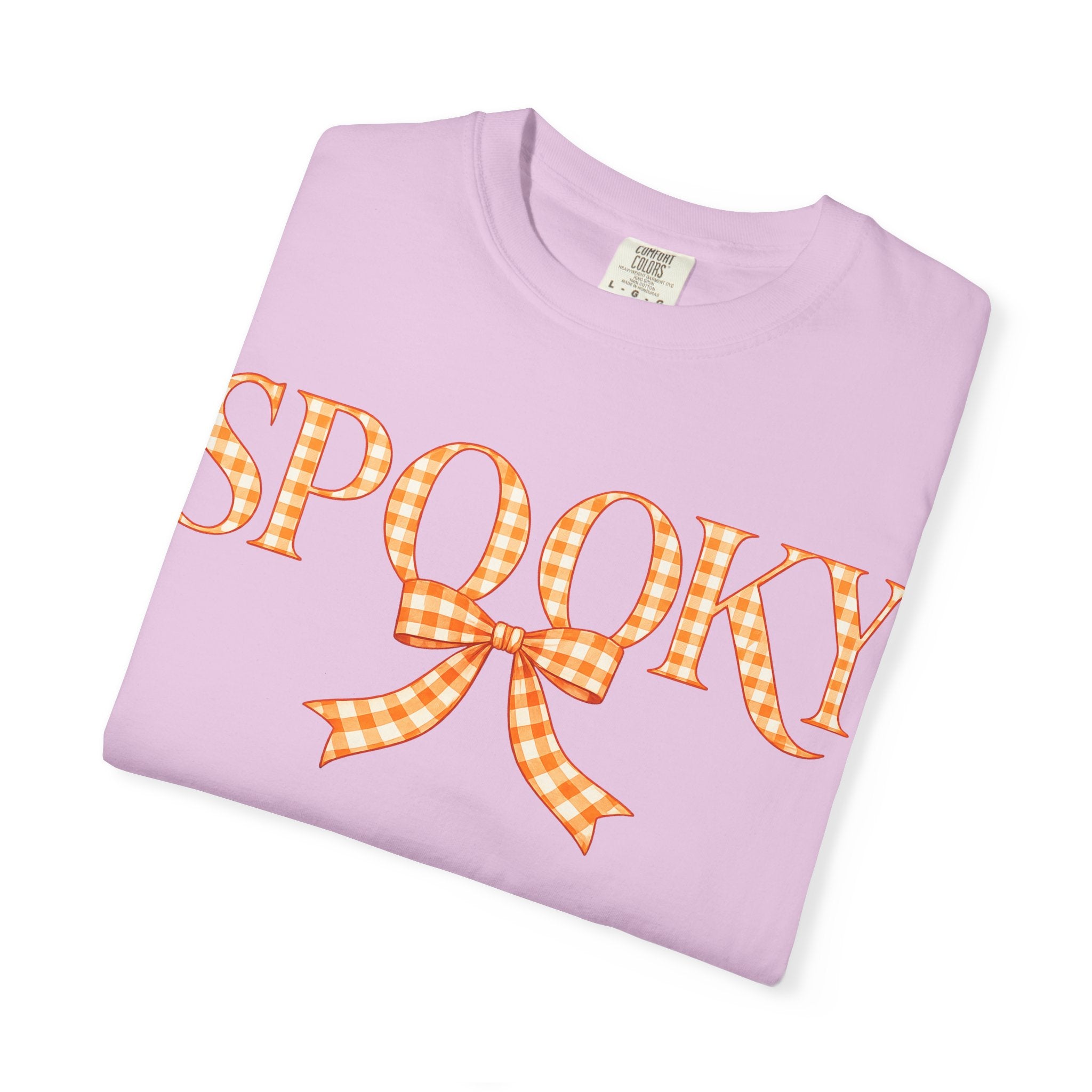 Spooky Gingham Bow T-Shirt — Halloween Graphic Tee