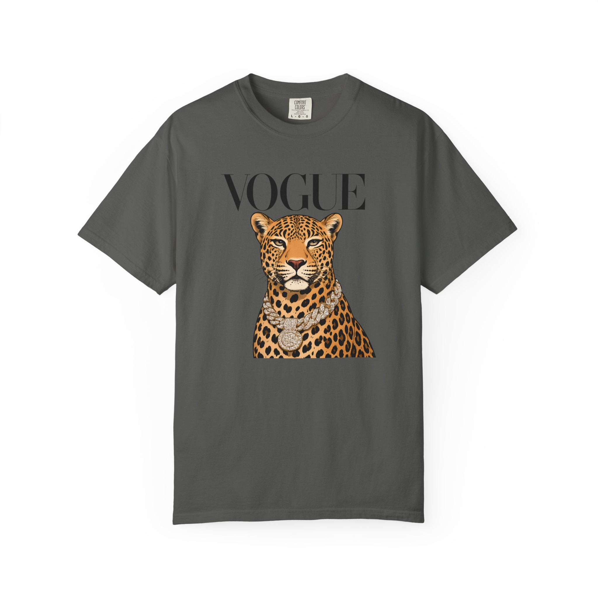 Vogue Leopard Graphic T-Shirt