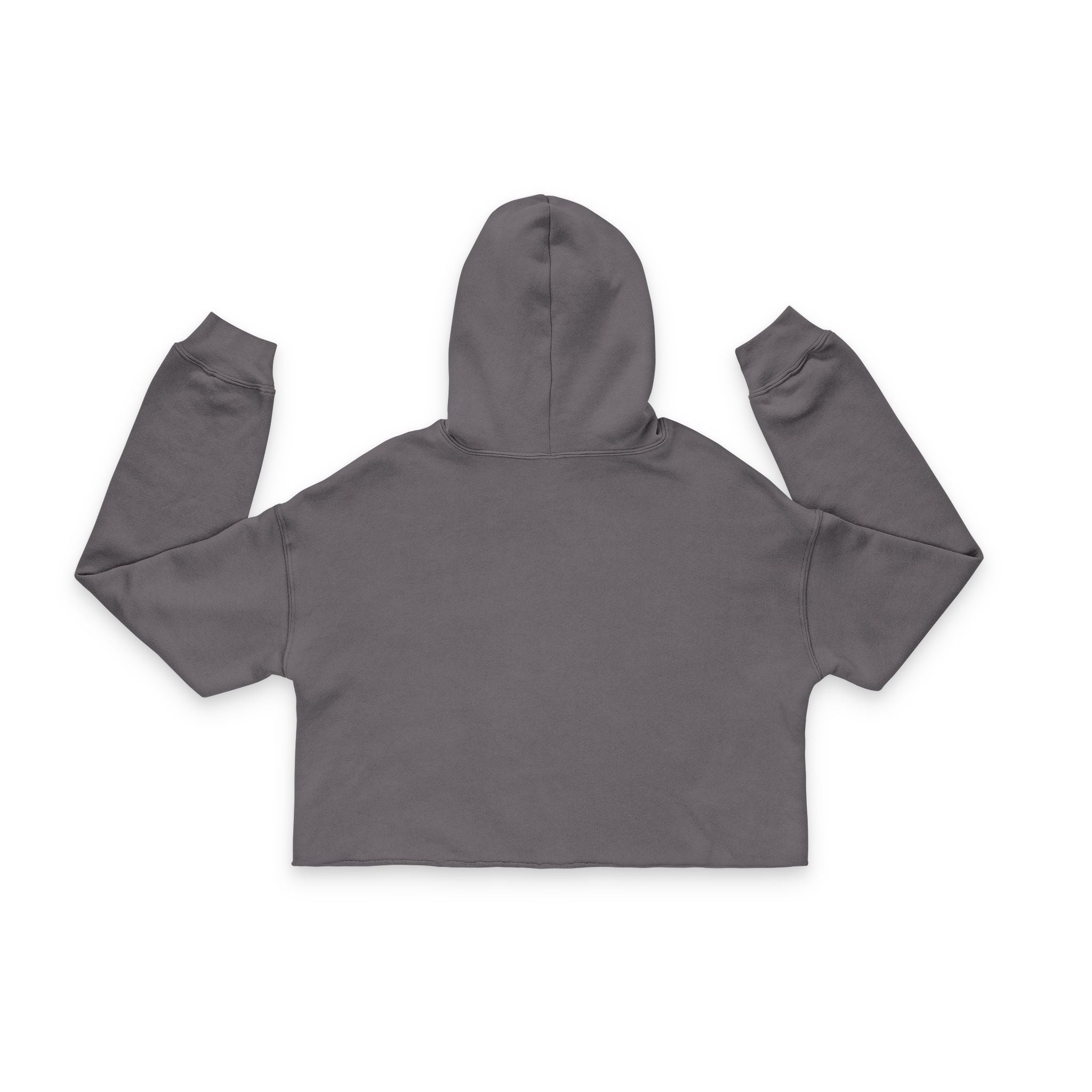 Cropped Hoodie — 'Stay Motivated Club' Pink Script Women's Cropped Hoodie