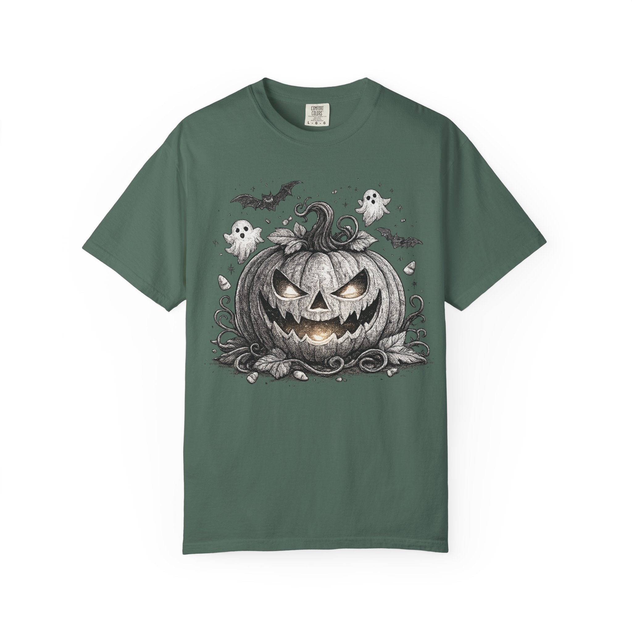 Halloween Pumpkin T-Shirt — Spooky Jack-O'-Lantern Design