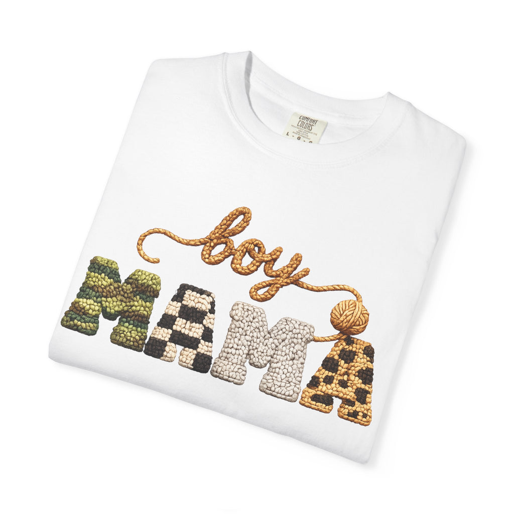 Boy Mama Graphic T-Shirt — Leopard & Camo Mom Tee