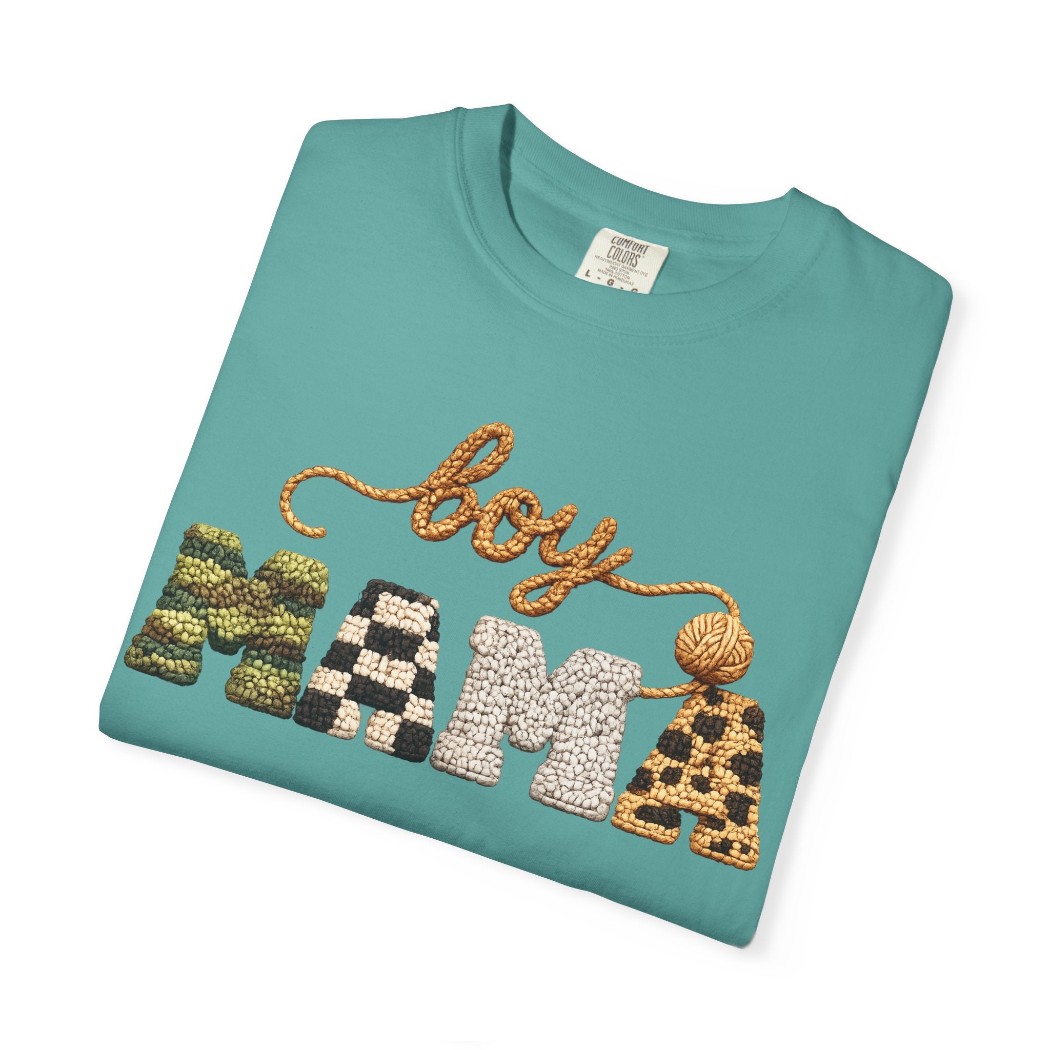 Boy Mama Graphic T-Shirt — Leopard & Camo Mom Tee