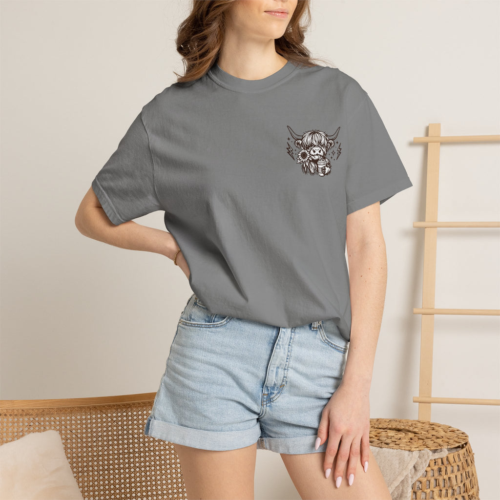 Not Today Heifer T-Shirt — Cute Highland Cow Graphic Tee