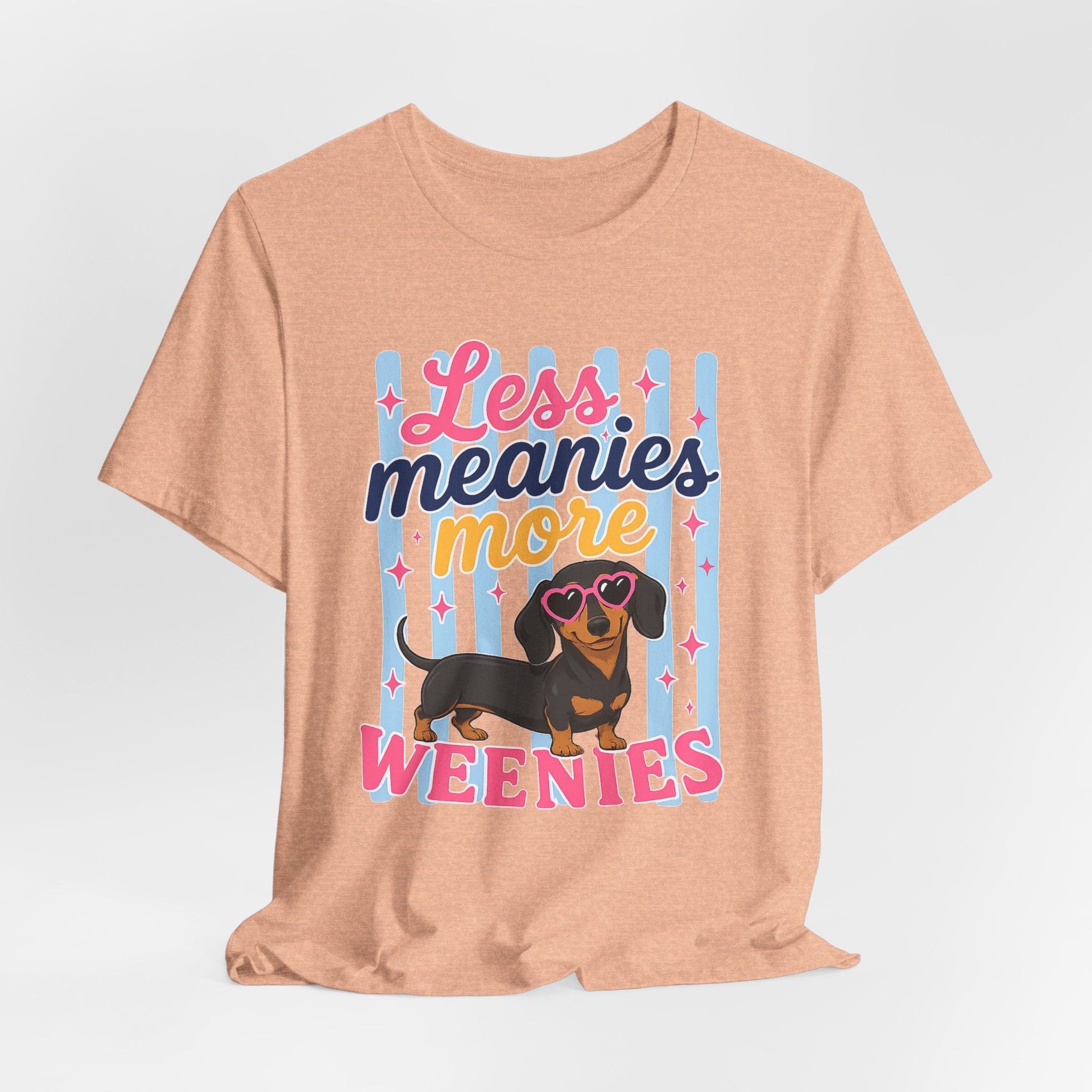 Less Meanies More Weenies Dachshund T-Shirt