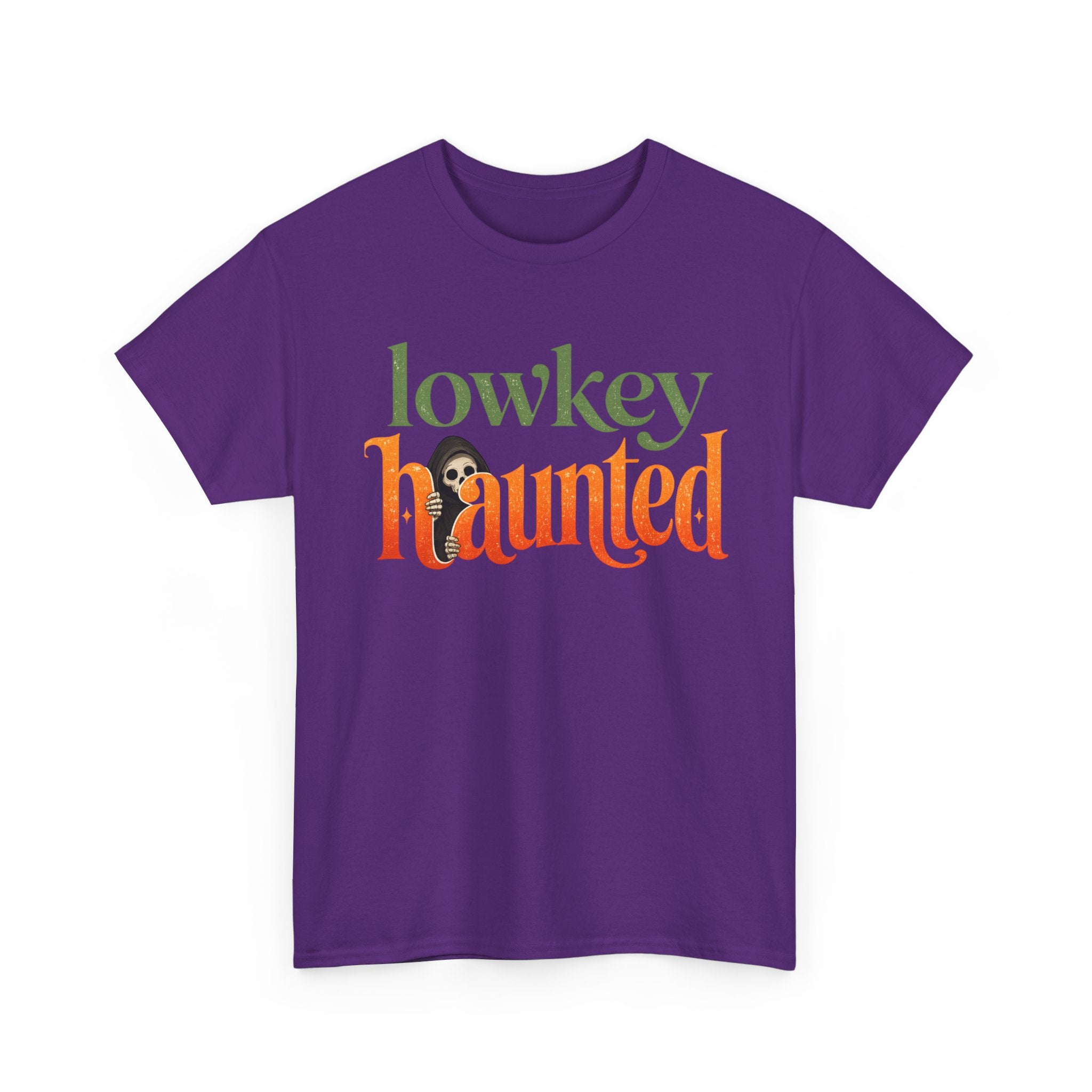 Lowkey Haunted T-Shirt — Retro Halloween Graphic Tee