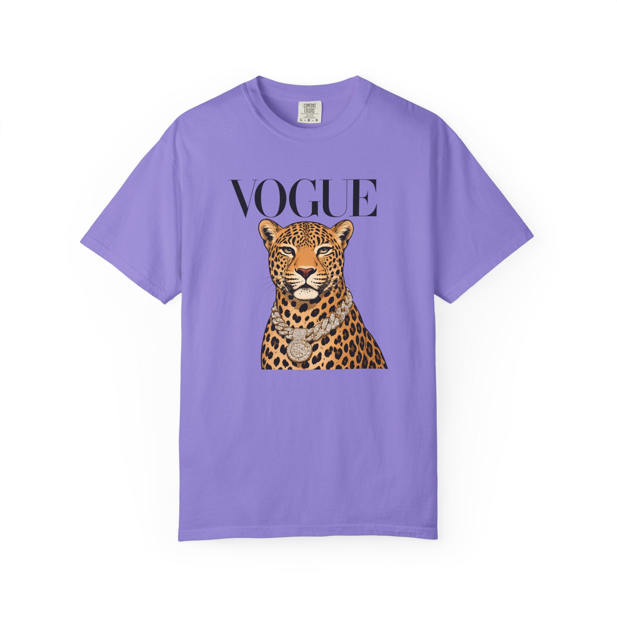 Vogue Leopard Graphic T-Shirt