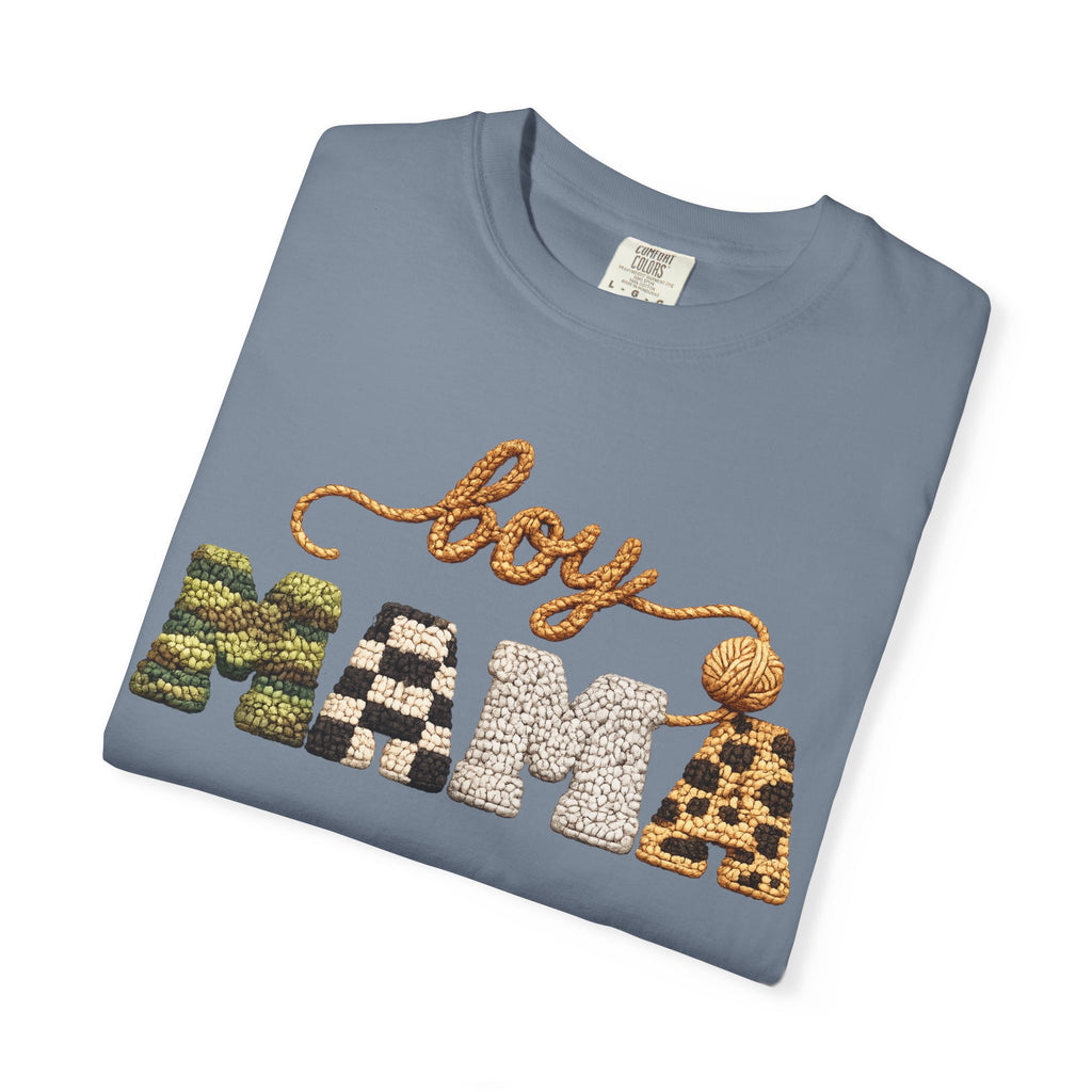 Boy Mama Graphic T-Shirt — Leopard & Camo Mom Tee
