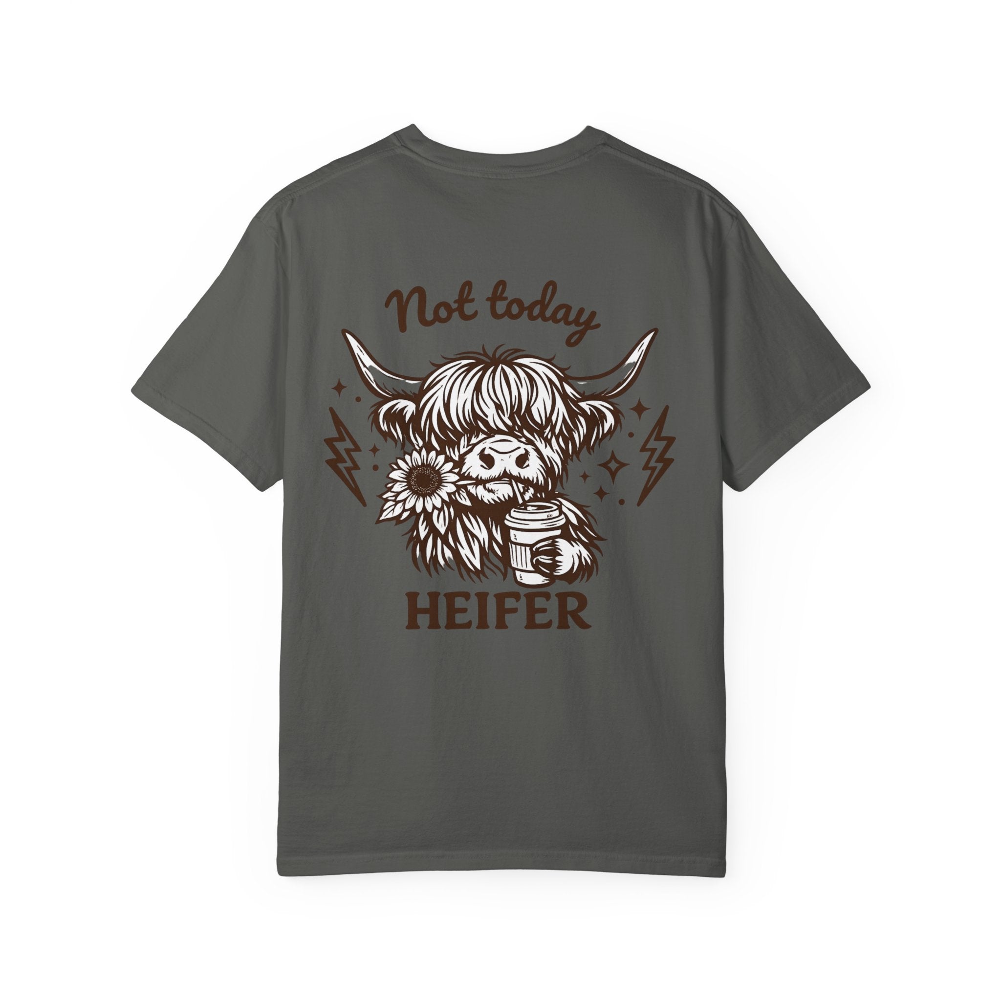 Not Today Heifer T-Shirt — Cute Highland Cow Graphic Tee