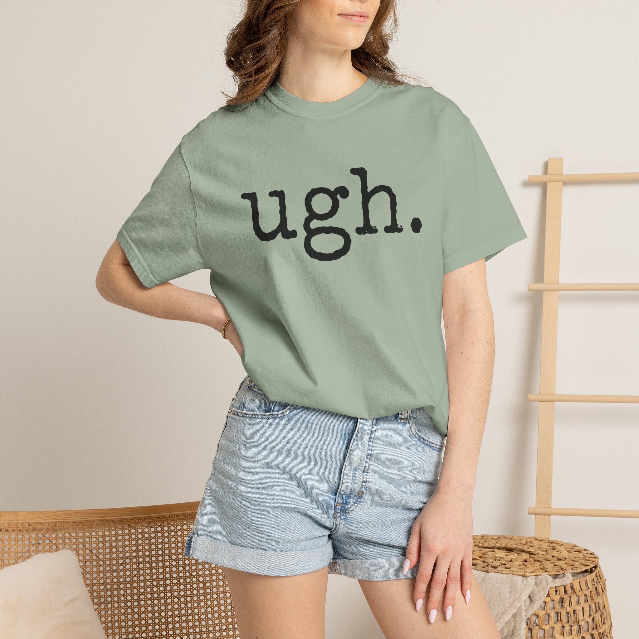 Ugh. Graphic T-Shirt — Funny Minimalist Slogan Tee