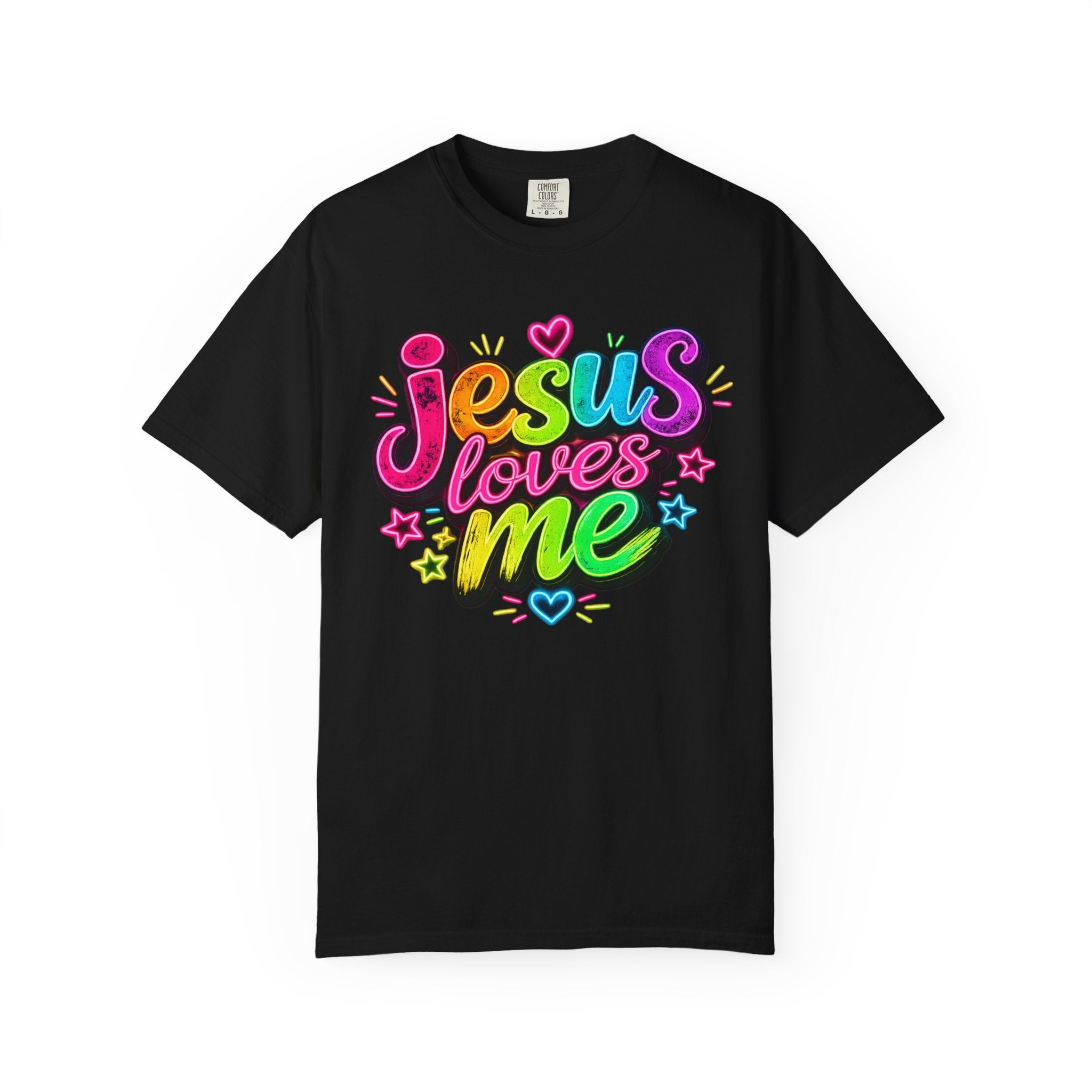 Jesus Loves Me Graphic T-Shirt — Colorful Faith Tee