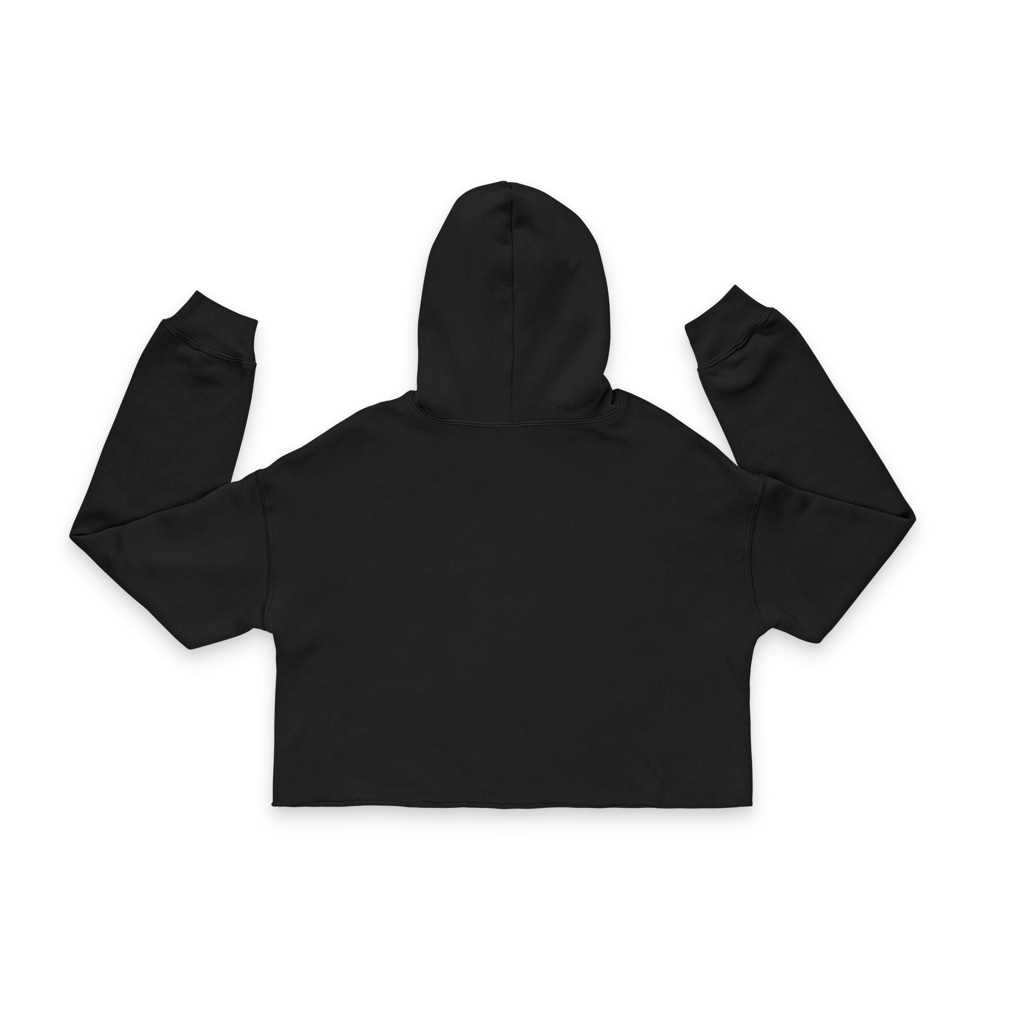 Cropped Hoodie — 'Stay Motivated Club' Pink Script Women's Cropped Hoodie
