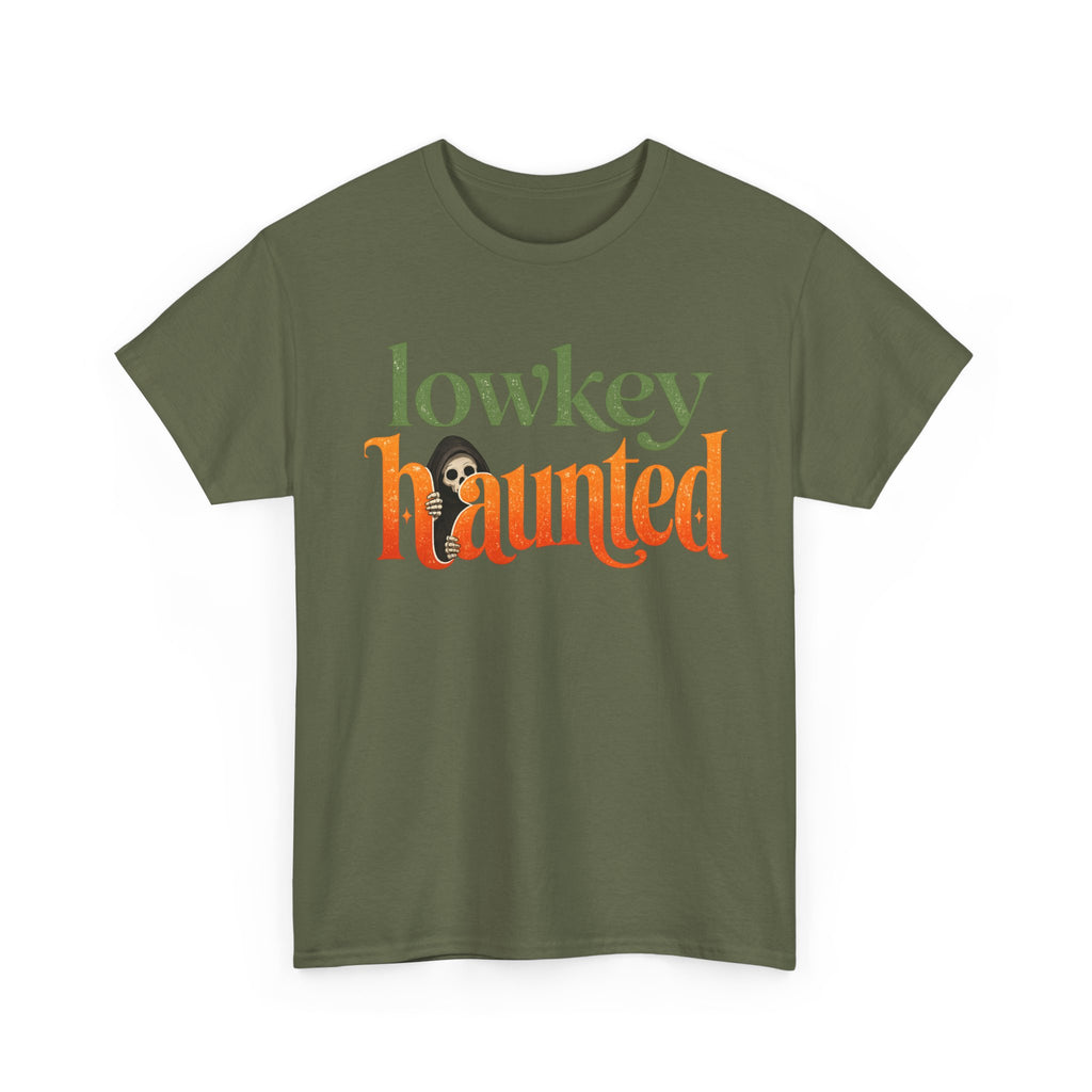 Lowkey Haunted T-Shirt — Retro Halloween Graphic Tee
