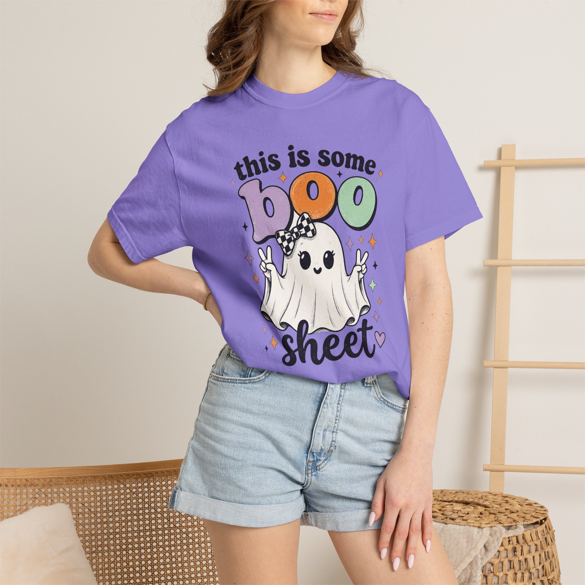 Halloween "This Is Some Boo Sheet" Ghost T-Shirt — Funny Spooky Graphic Tee