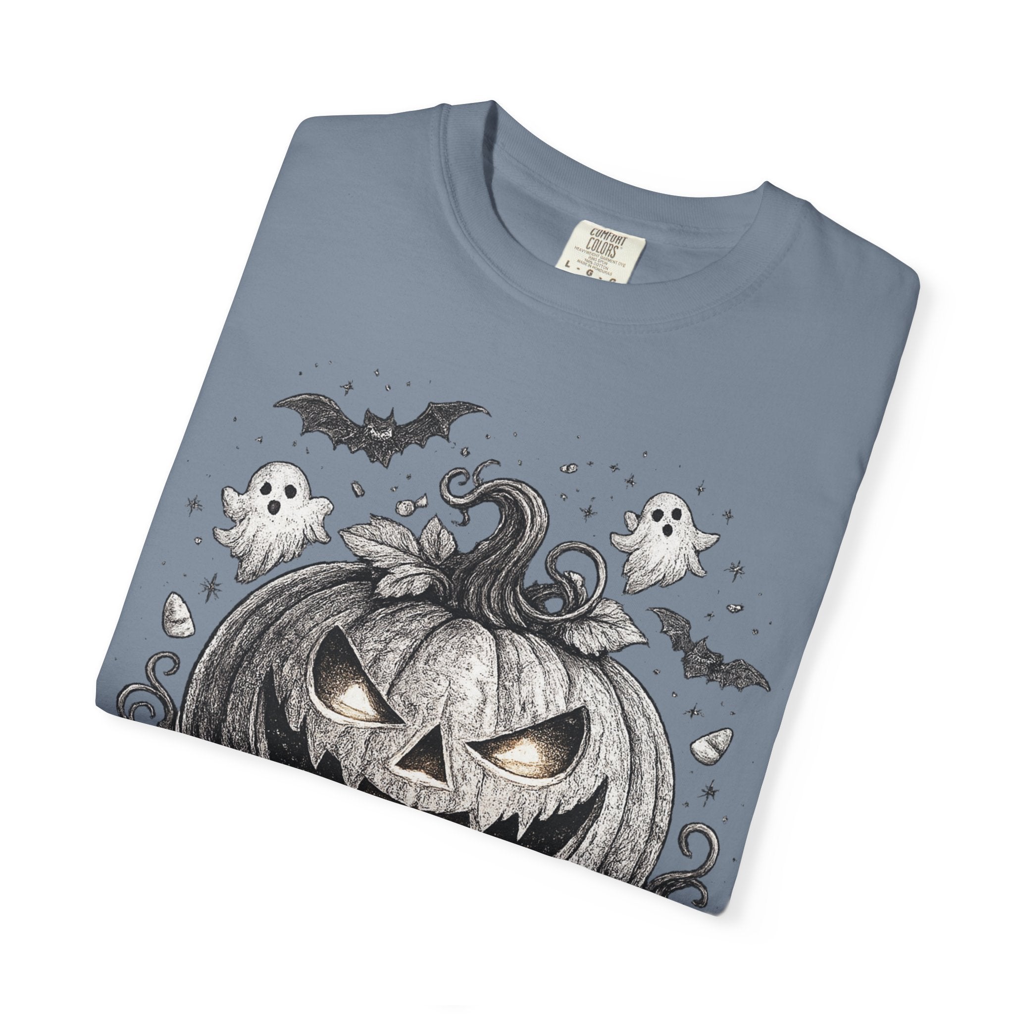 Halloween Pumpkin T-Shirt — Spooky Jack-O'-Lantern Design