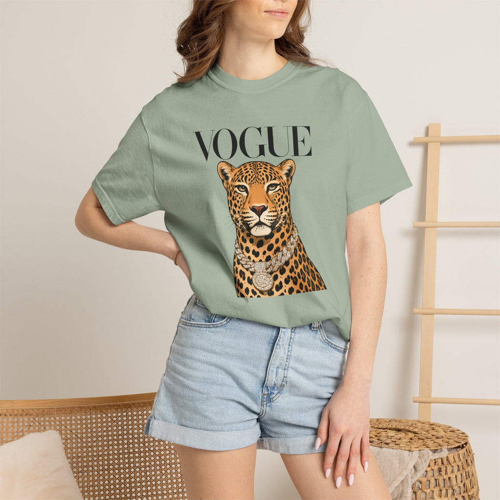 Vogue Leopard Graphic T-Shirt
