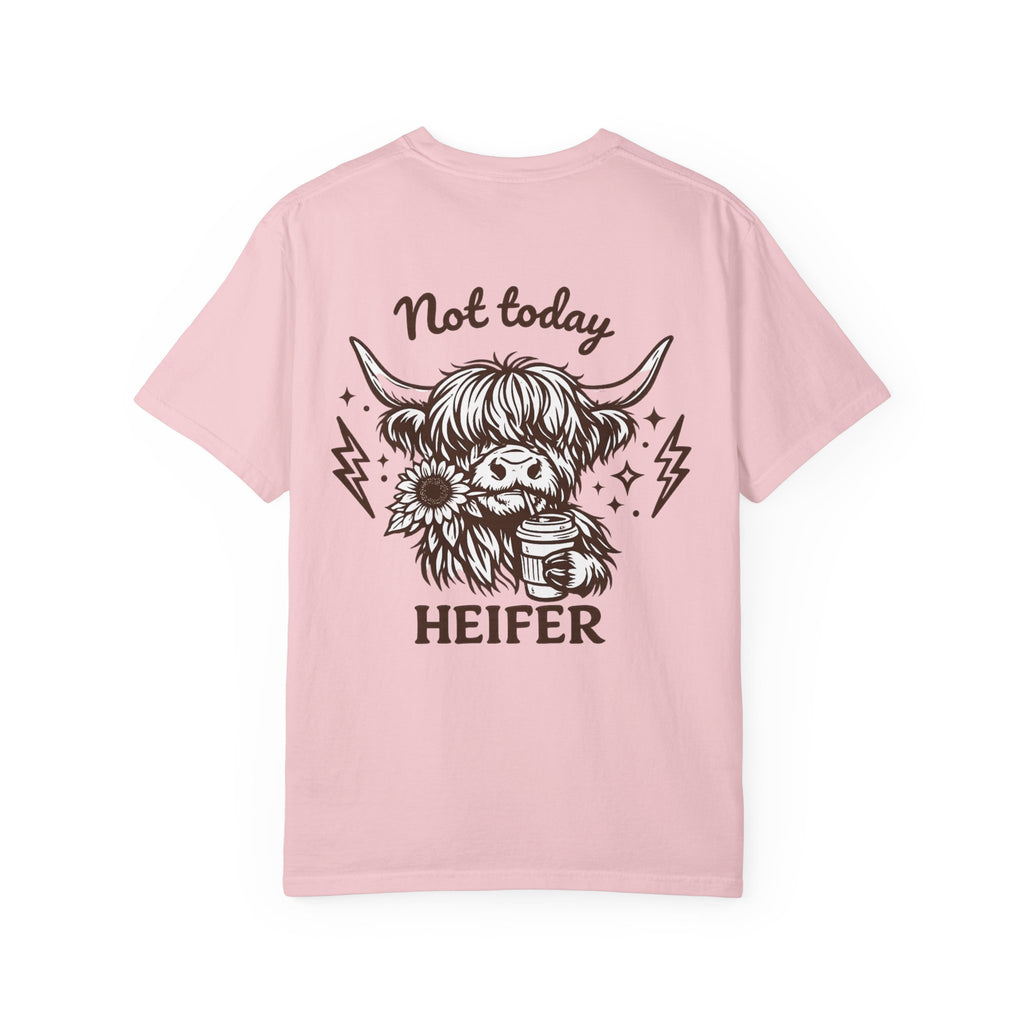 Not Today Heifer T-Shirt — Cute Highland Cow Graphic Tee