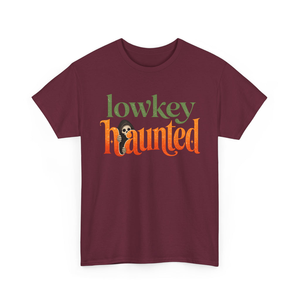Lowkey Haunted T-Shirt — Retro Halloween Graphic Tee
