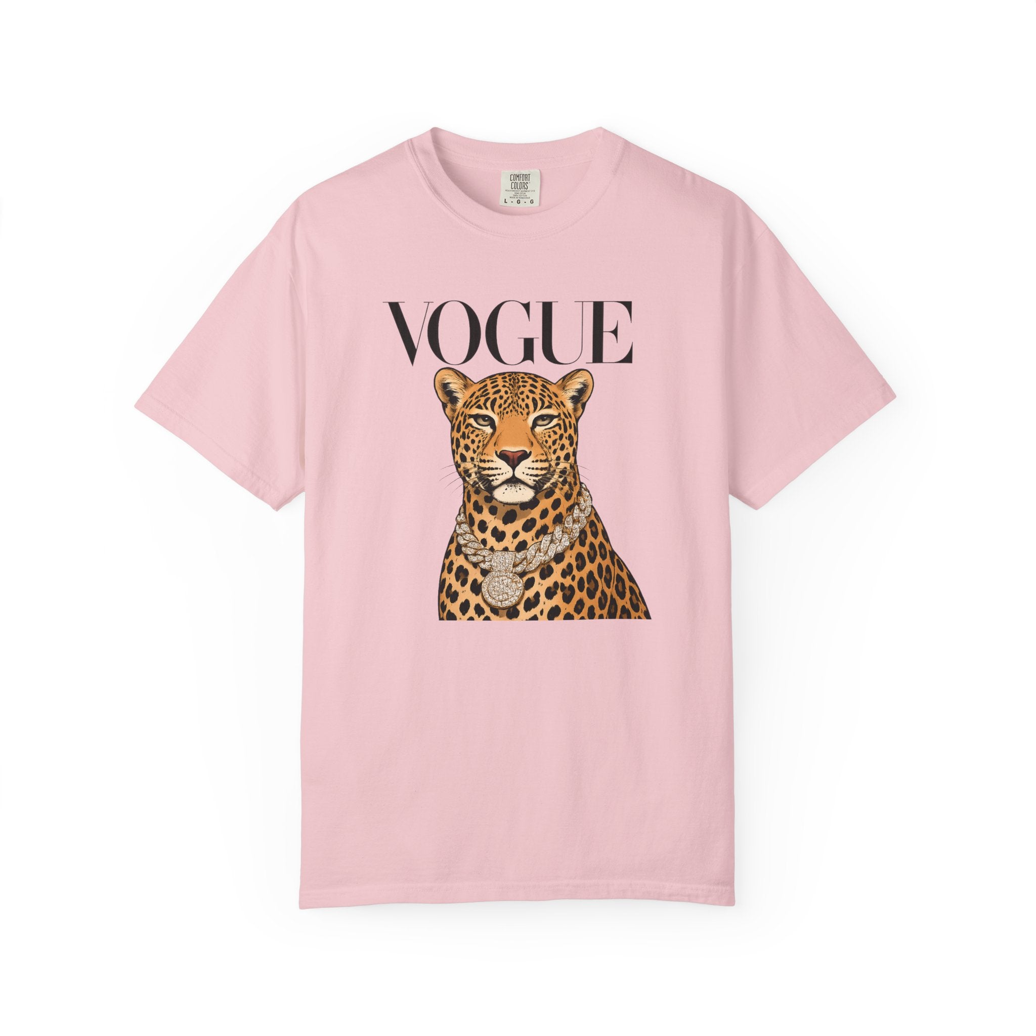 Vogue Leopard Graphic T-Shirt