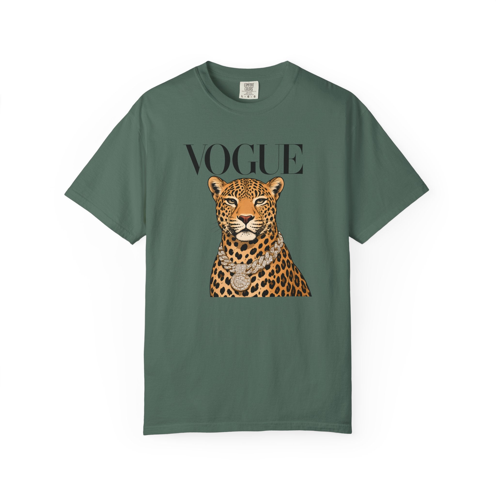 Vogue Leopard Graphic T-Shirt