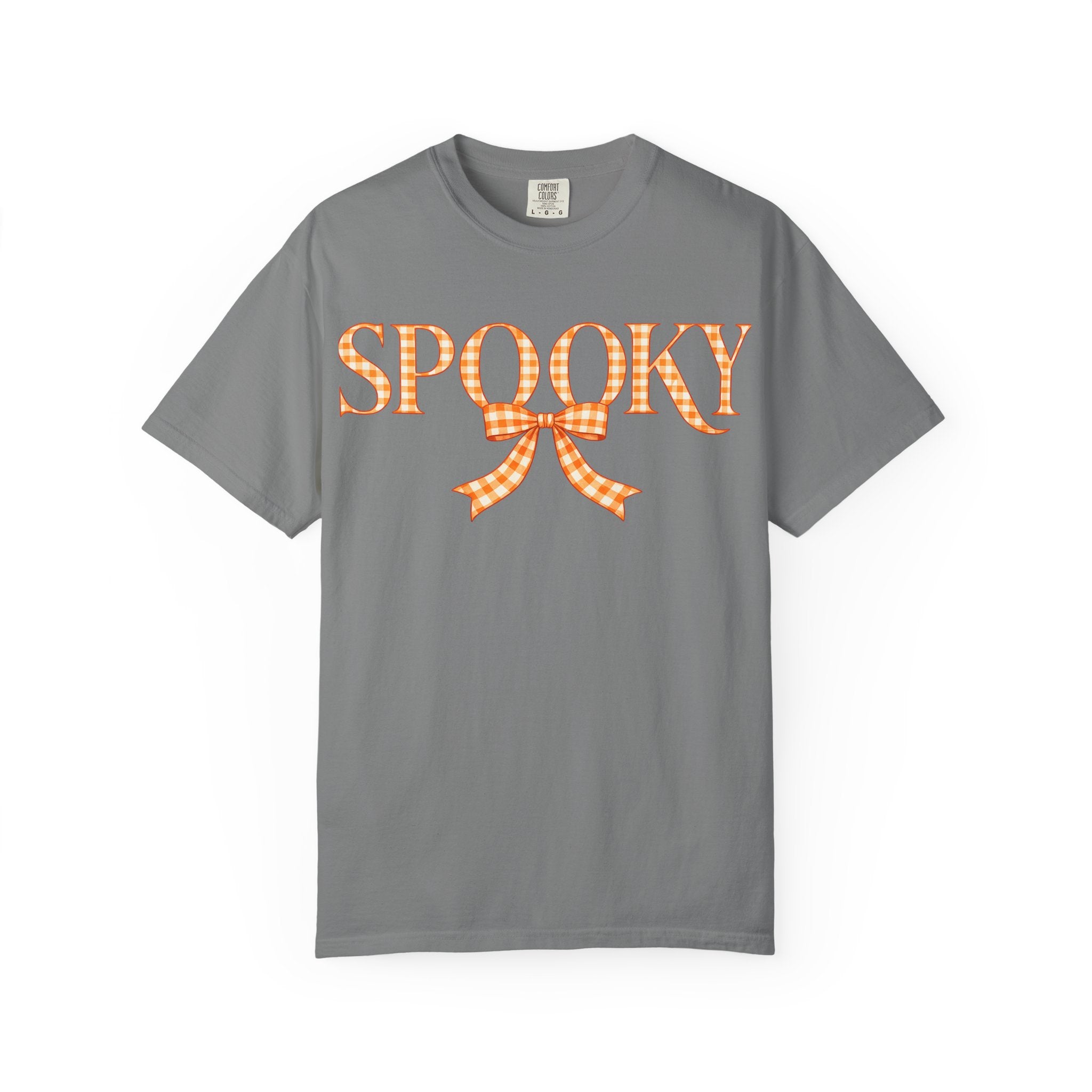 Spooky Gingham Bow T-Shirt — Halloween Graphic Tee