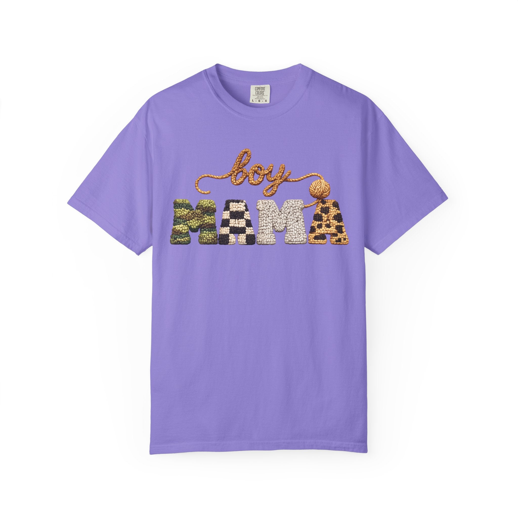 Boy Mama Graphic T-Shirt — Leopard & Camo Mom Tee
