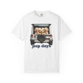 Jeep Days T-Shirt — Cute Golden Retrievers in Jeep Graphic Tee