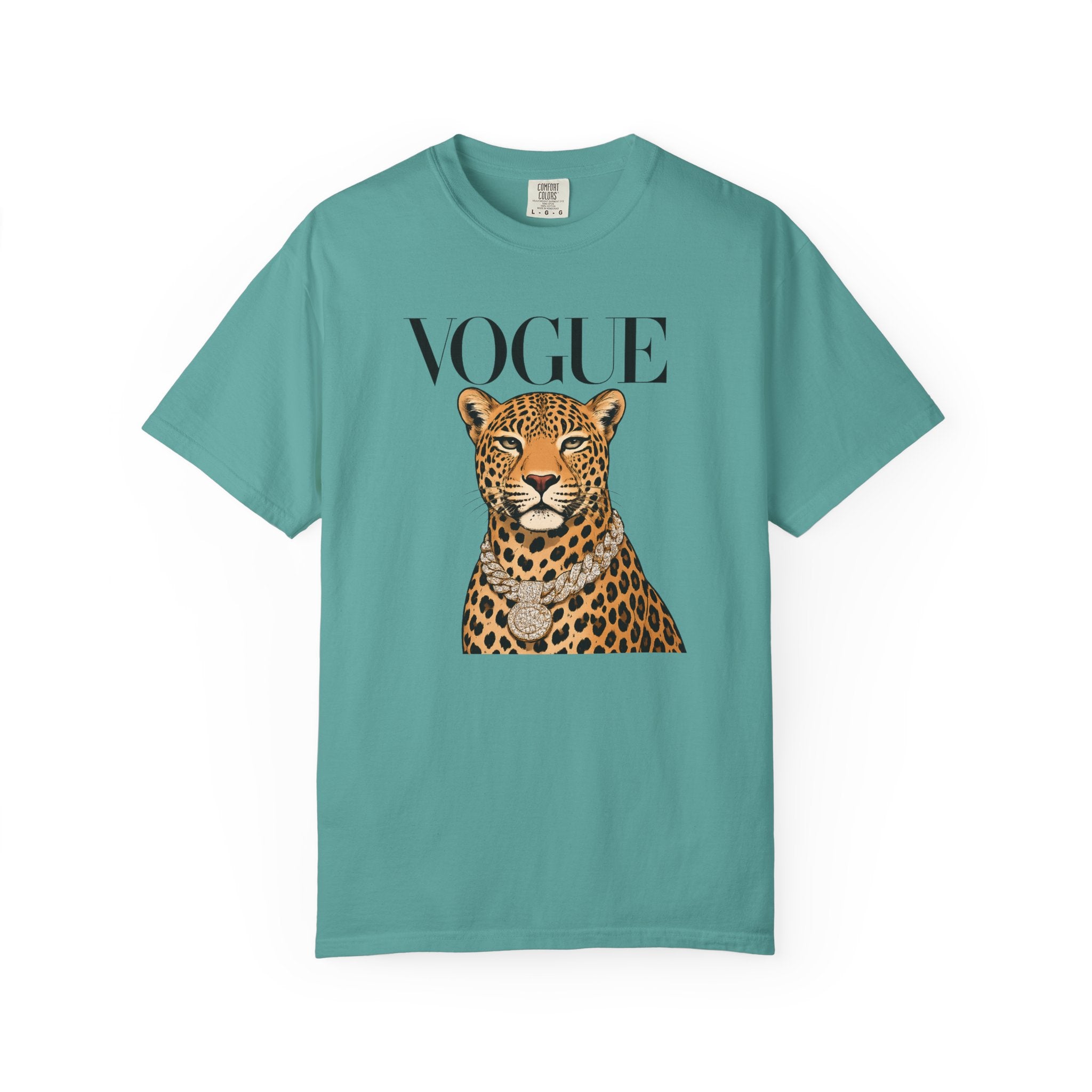 Vogue Leopard Graphic T-Shirt