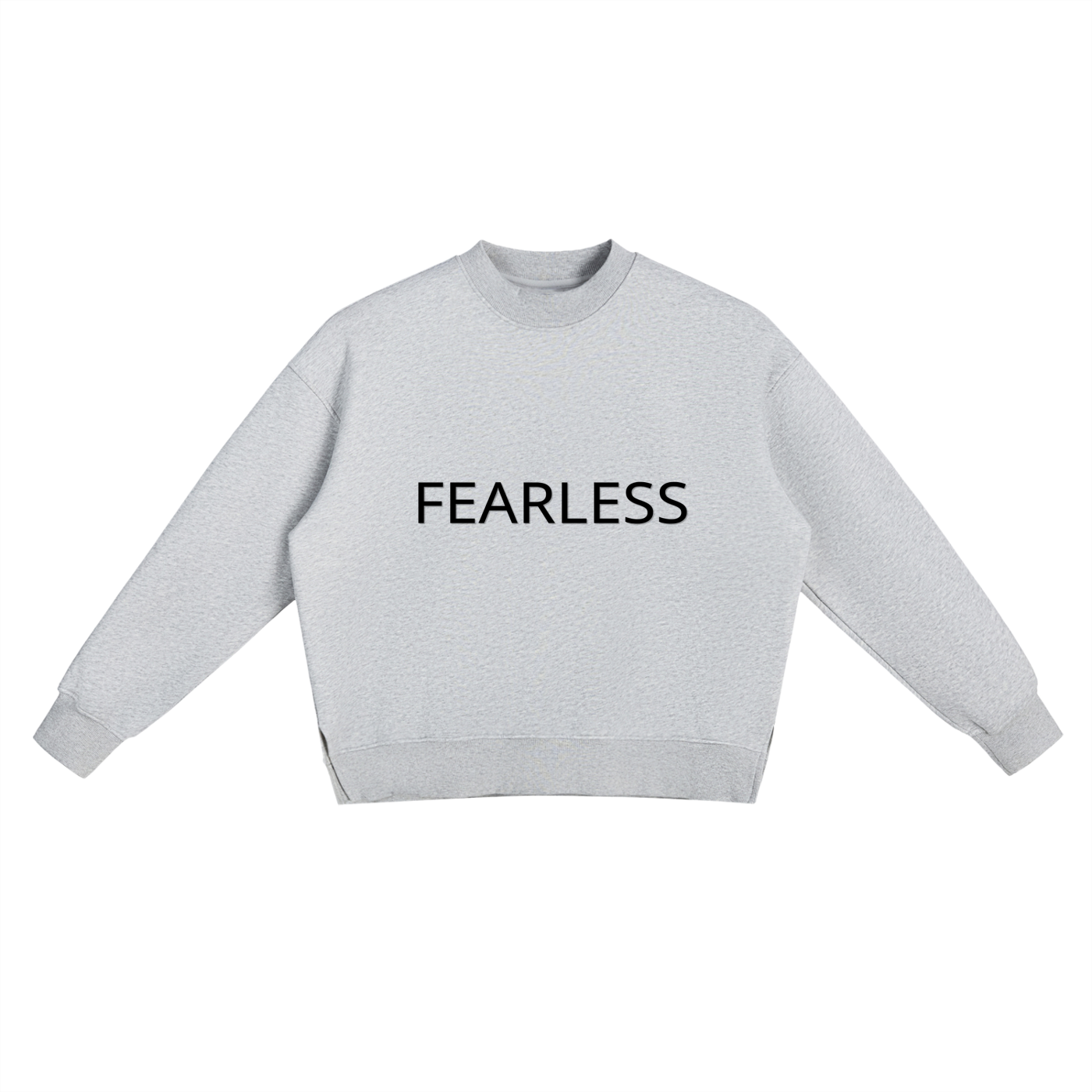 Fleece Side Slit Crewneck Sweatshirt