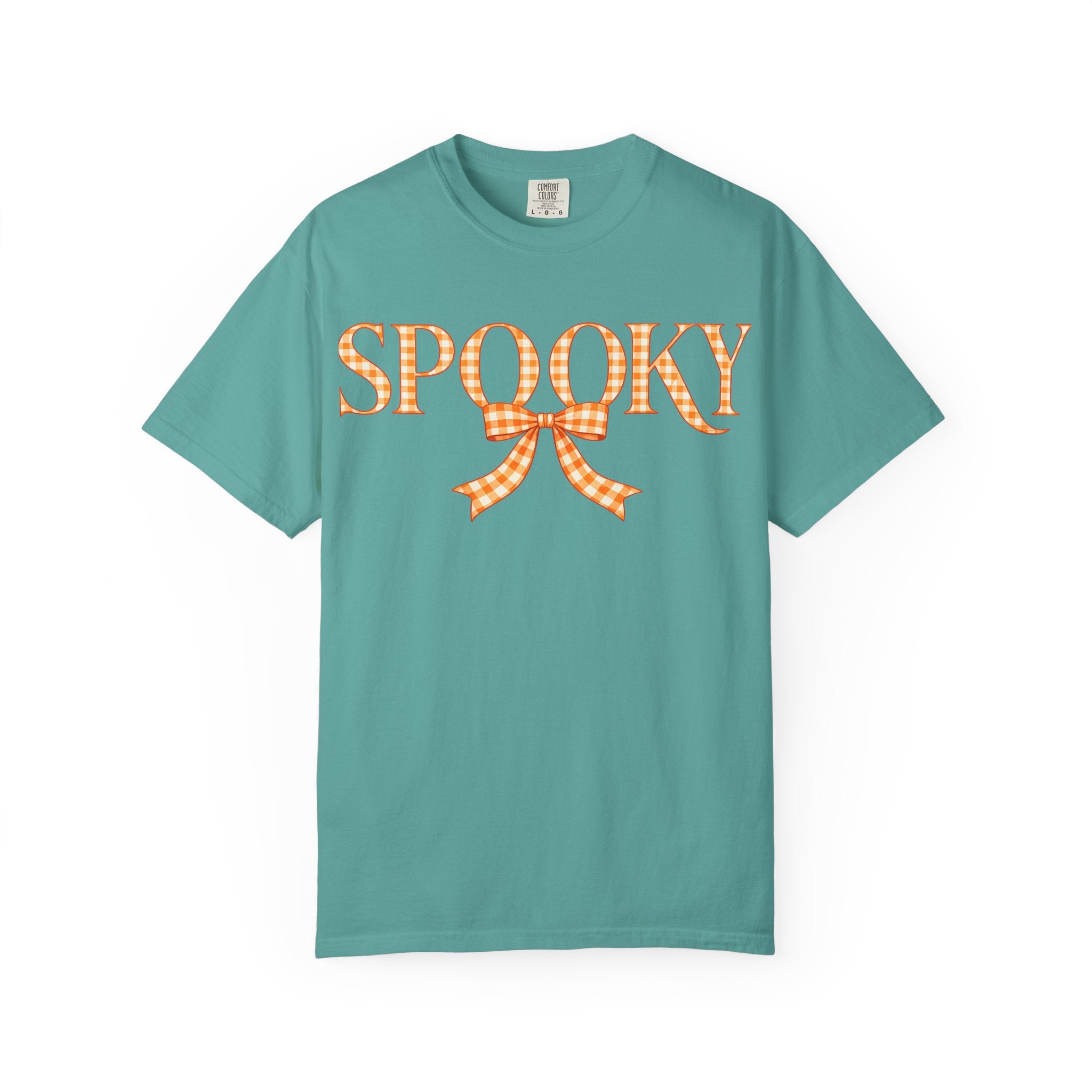 Spooky Gingham Bow T-Shirt — Halloween Graphic Tee