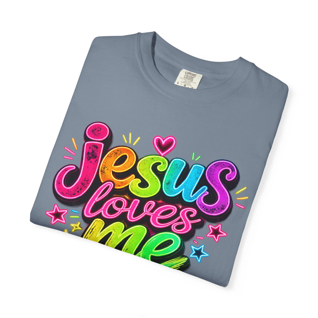 Jesus Loves Me Graphic T-Shirt — Colorful Faith Tee