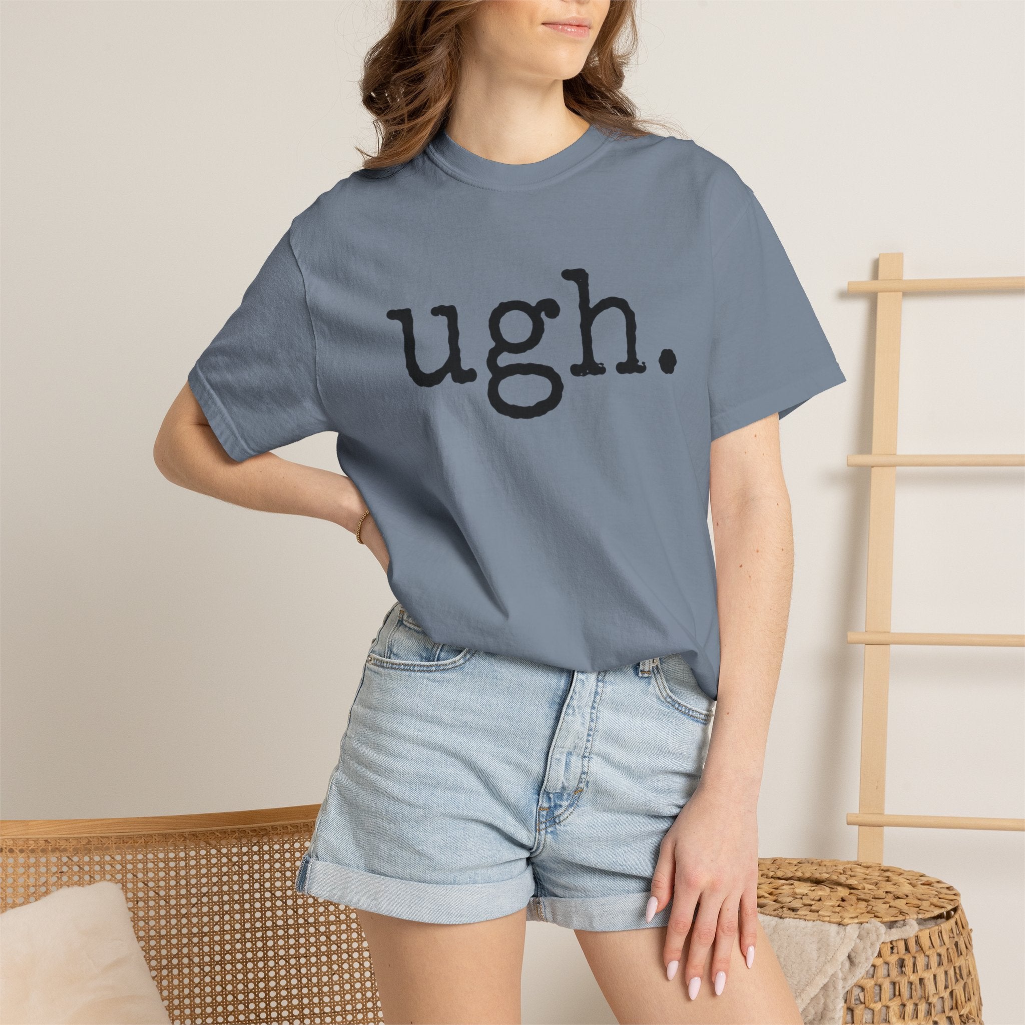 Ugh. Graphic T-Shirt — Funny Minimalist Slogan Tee